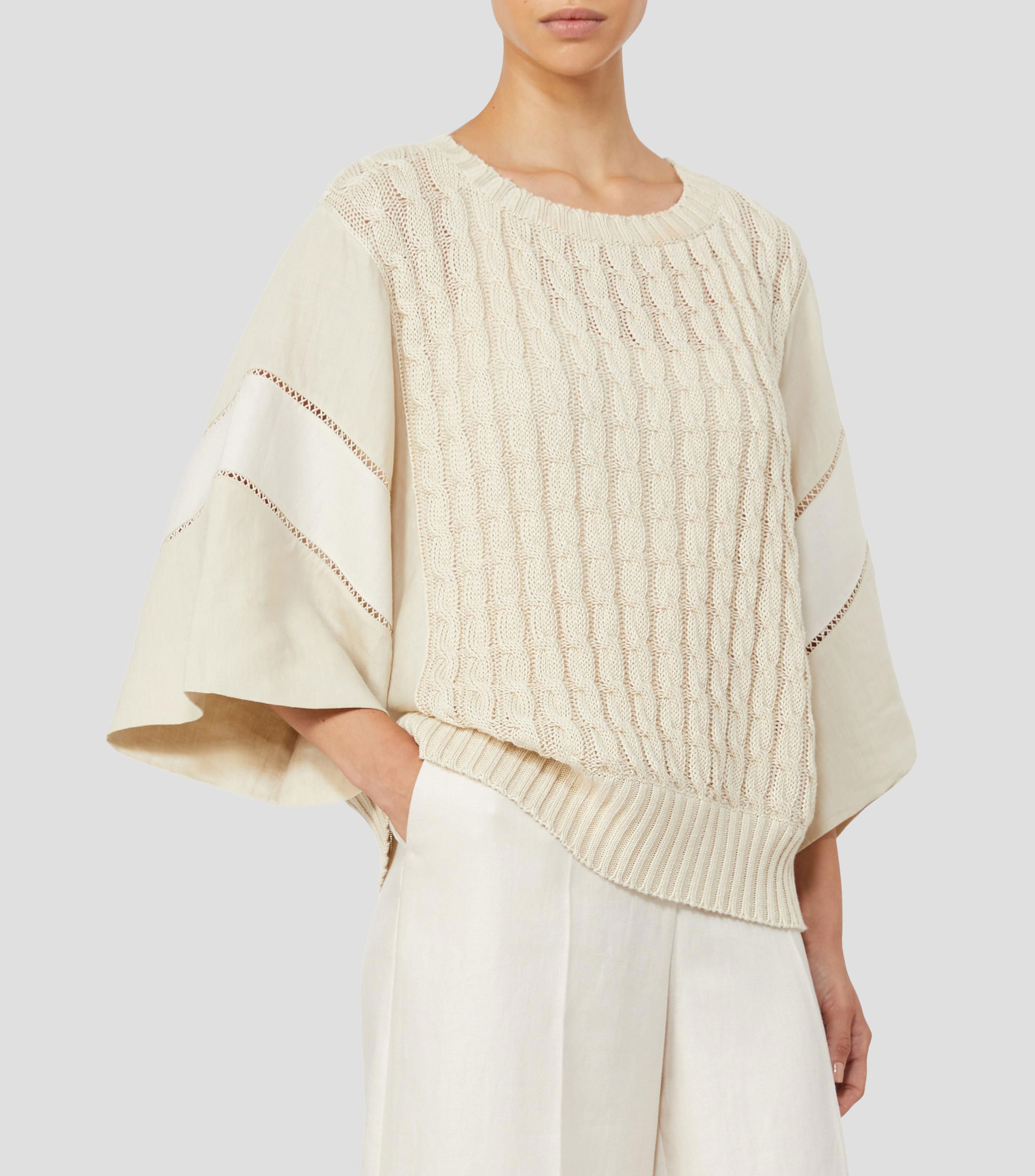 Blusa lisa manga corta Mujer