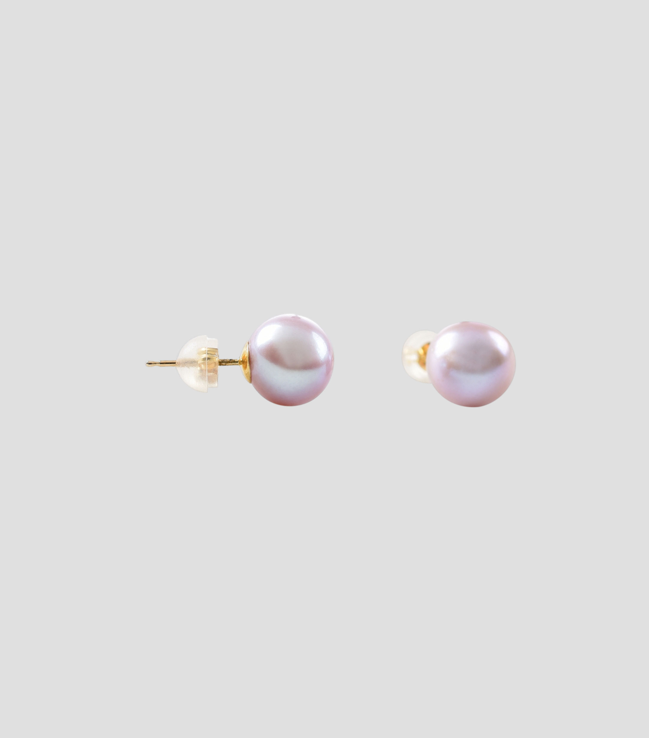 Aretes Broquel de Perlas Rosas Mujer