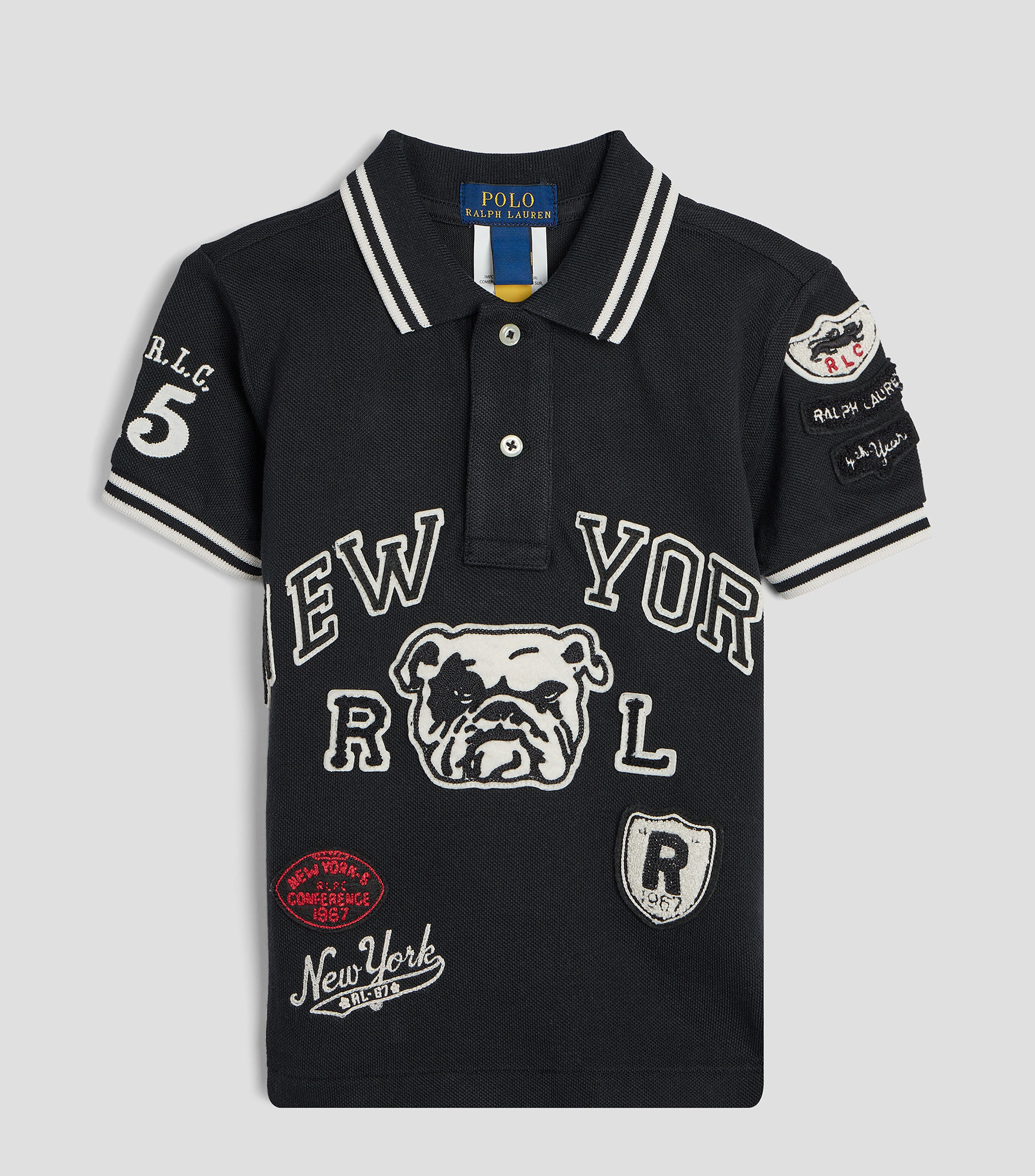 Playera tipo polo manga corta fantasía Bebé