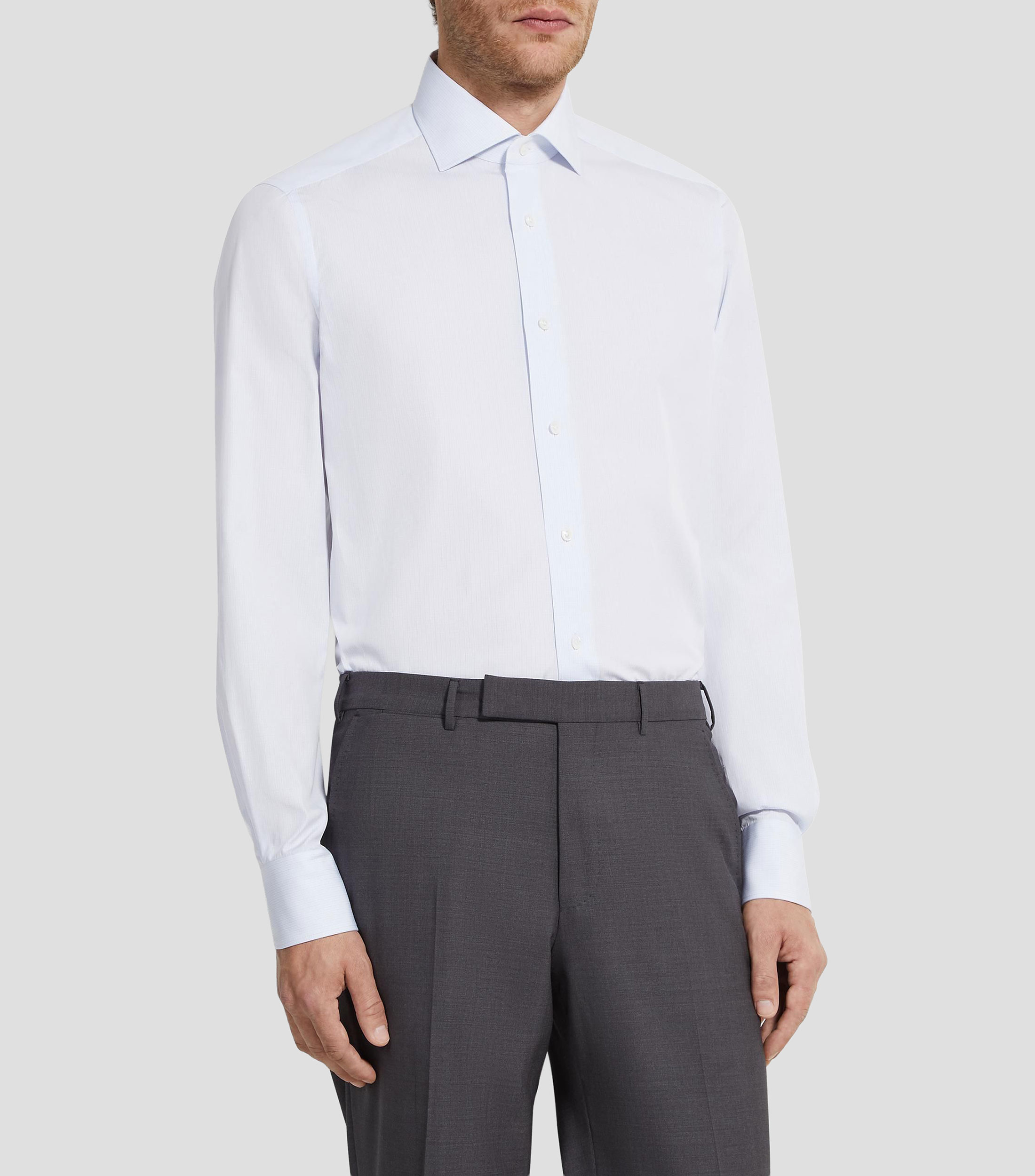 Camisa de cuadros manga larga Hombre