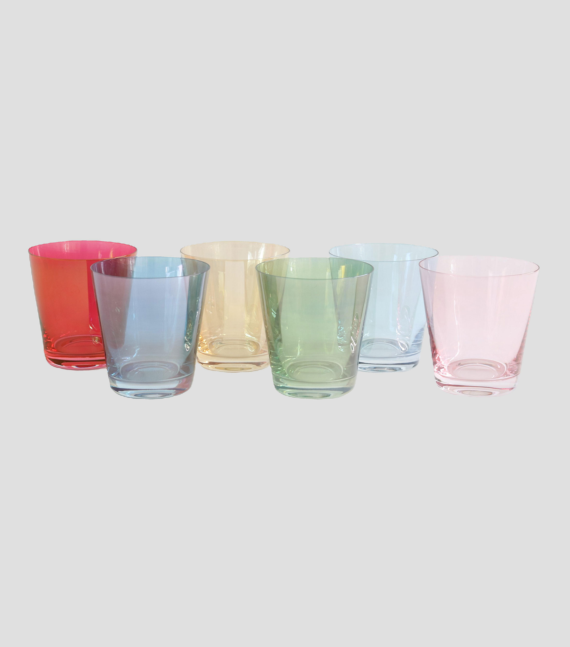 Set 6 Vasos Lustrisimo en Vidrio