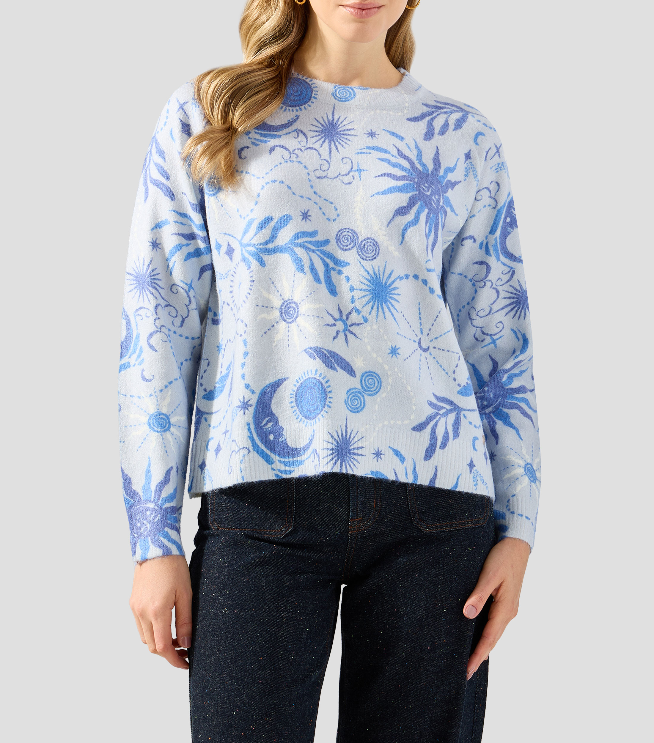 Suéter cuello redondo Mujer