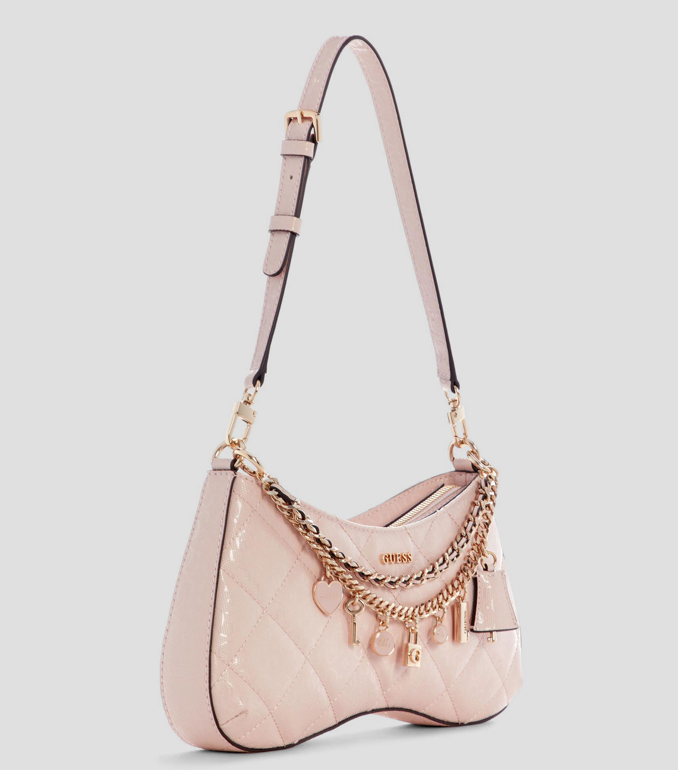 Bolsa shoulder rosa Libby estampada Mujer