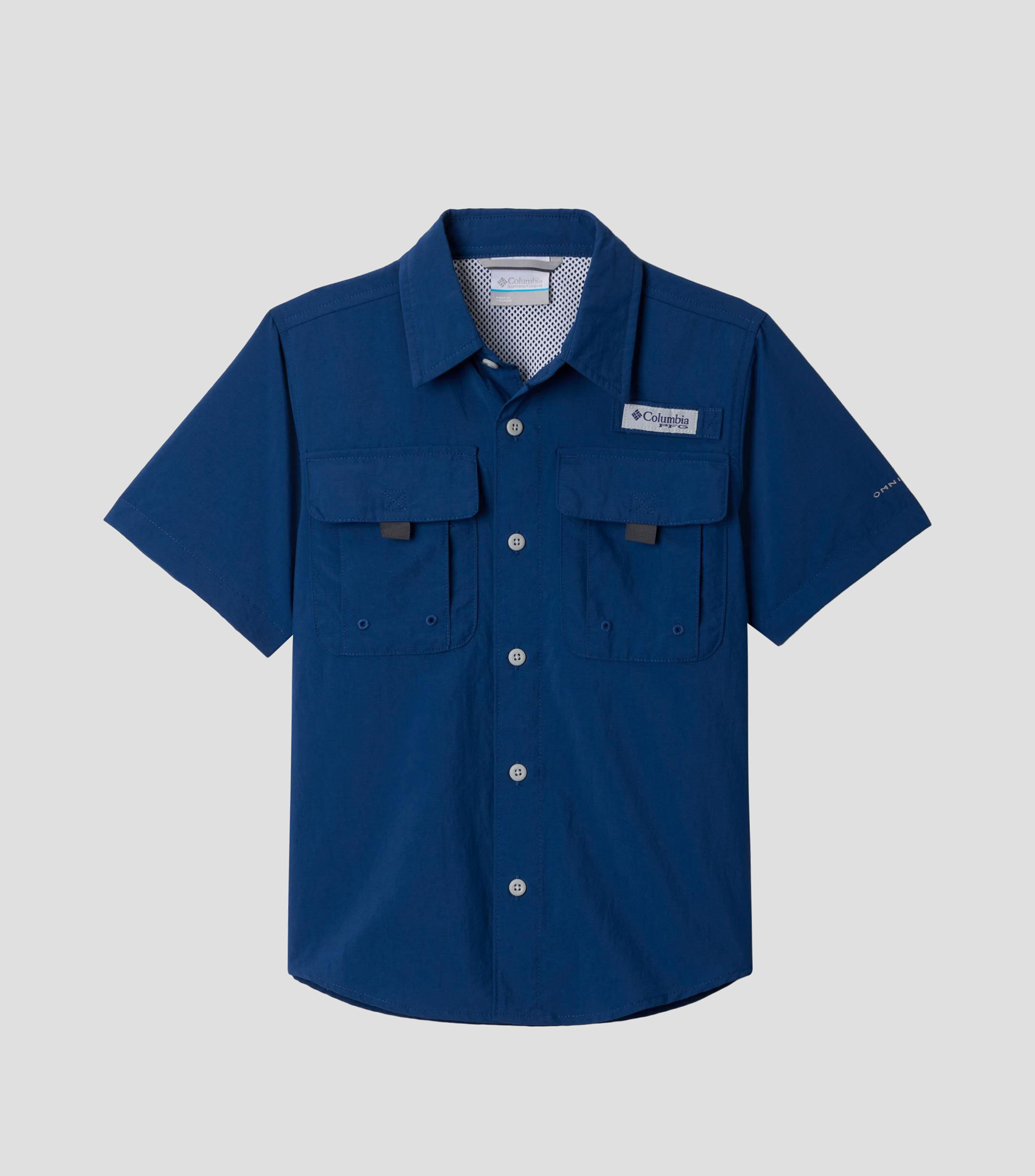 Camisa de pesca lisa manga corta Bahama II Niño