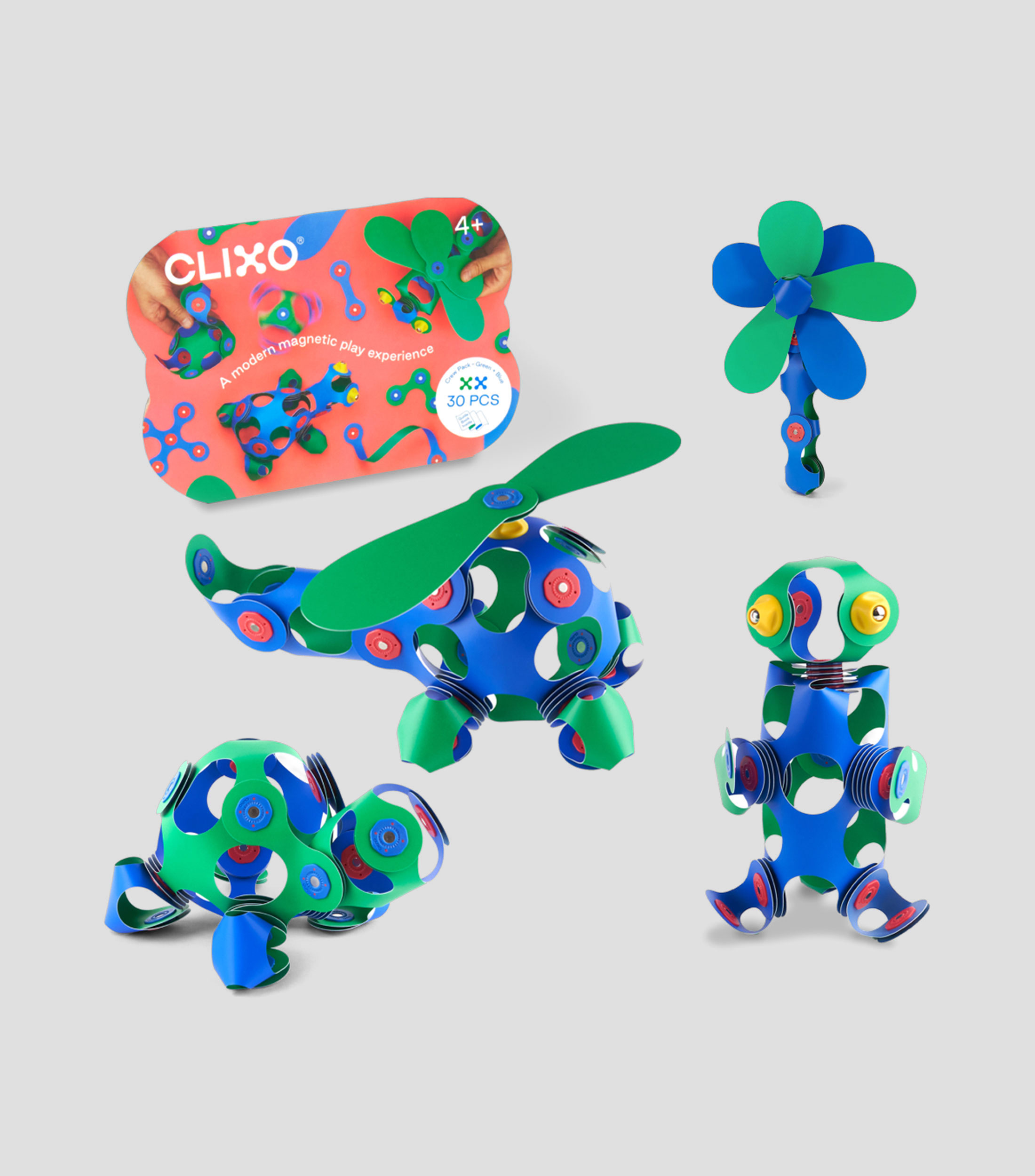 Crew Pack Verde y Azul - 30 piezas