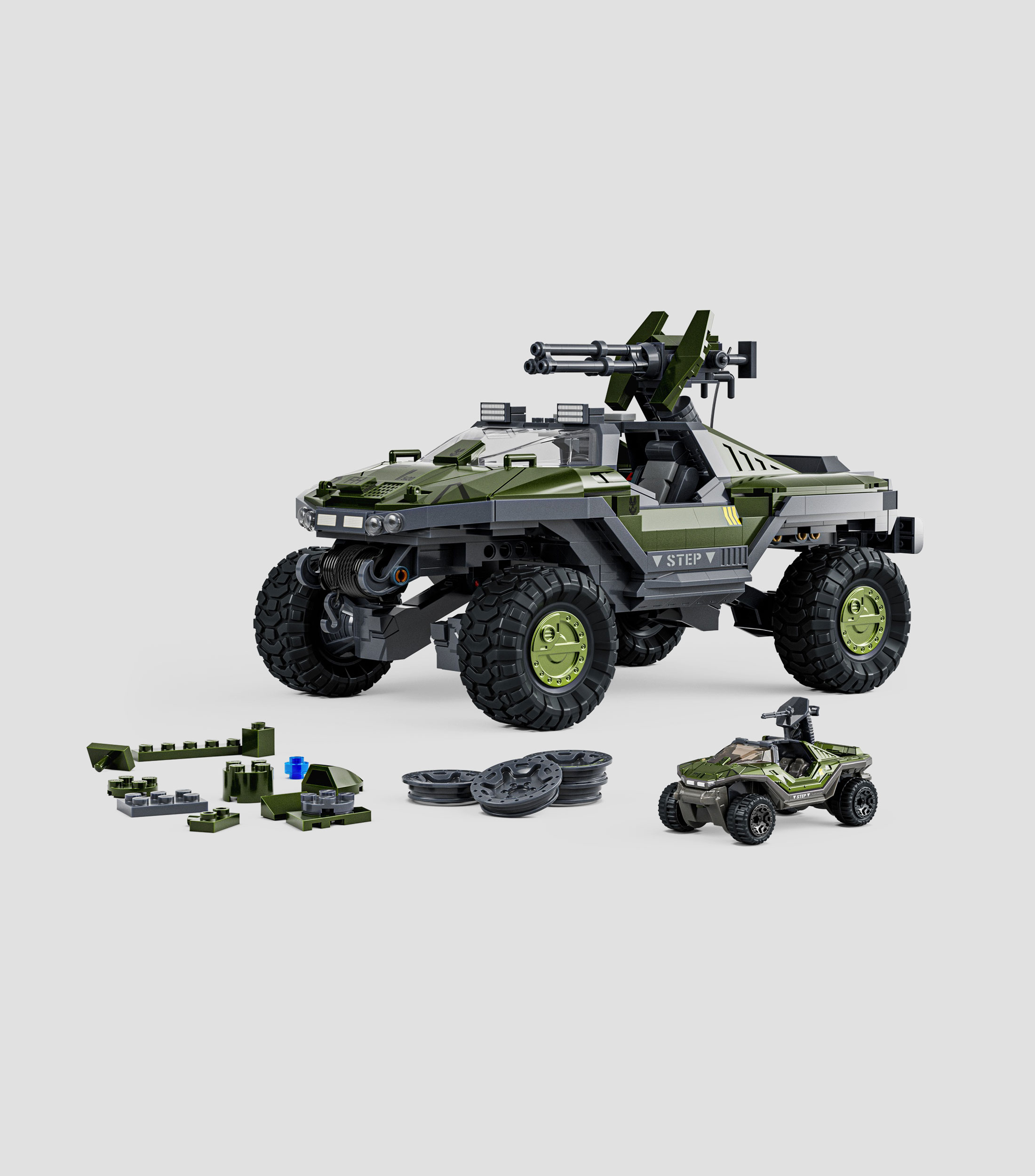 Set de Construcción Vehículo Halo UNSC M12 Warthog