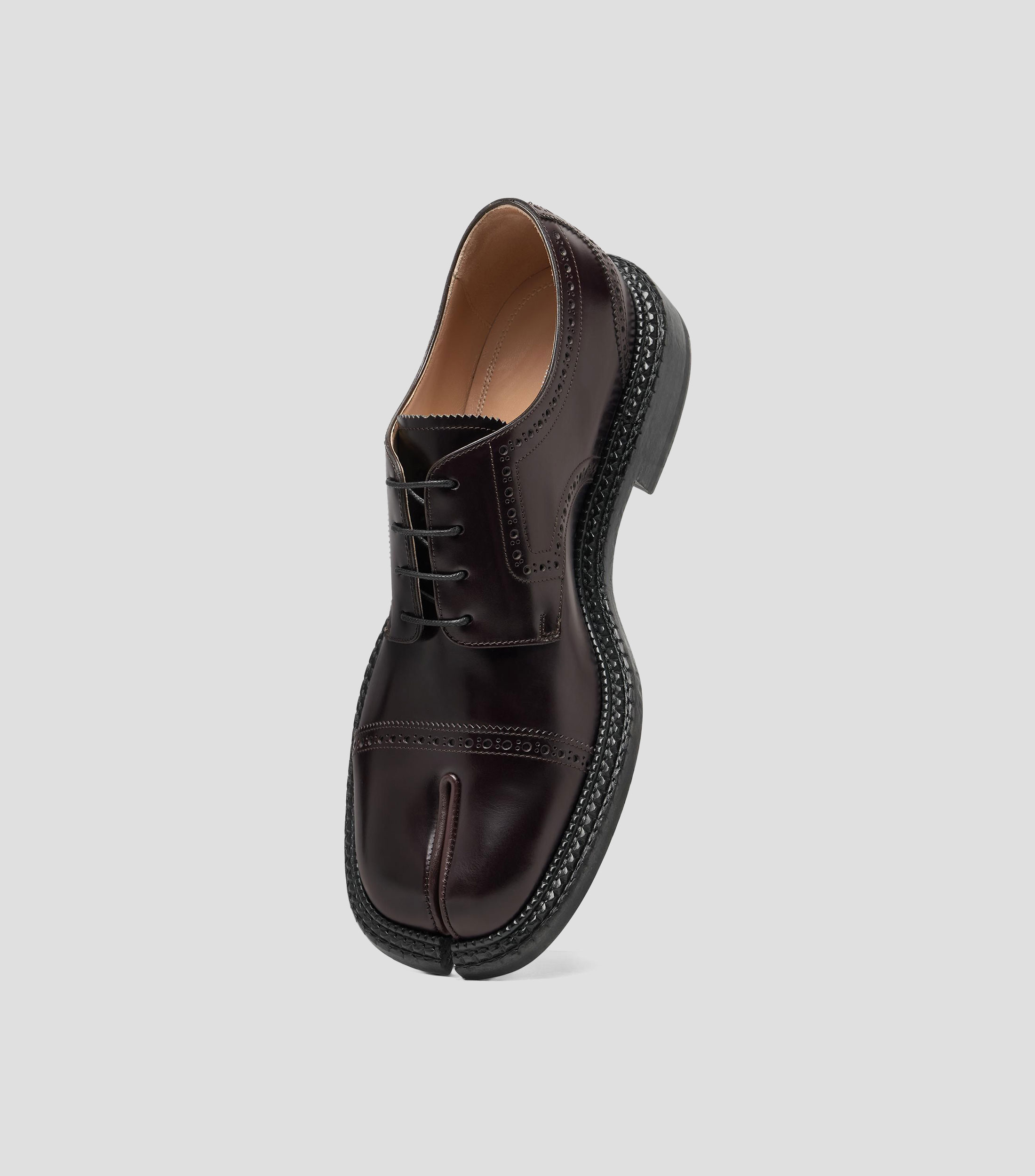 Zapatos de vestir derby City lace-up Tabi en piel Hombre