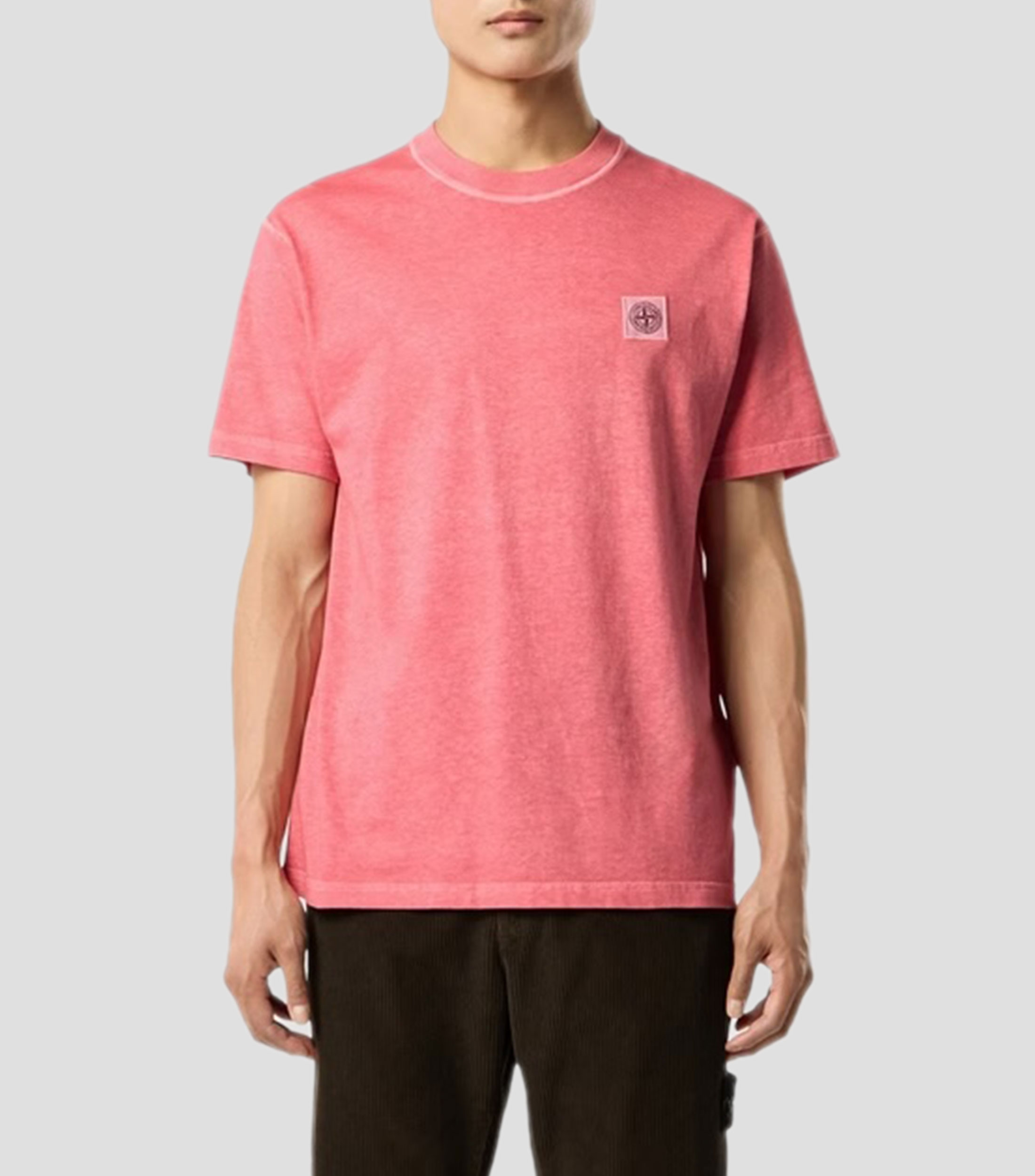 Playera cuello redondo manga corta lisa Hombre
