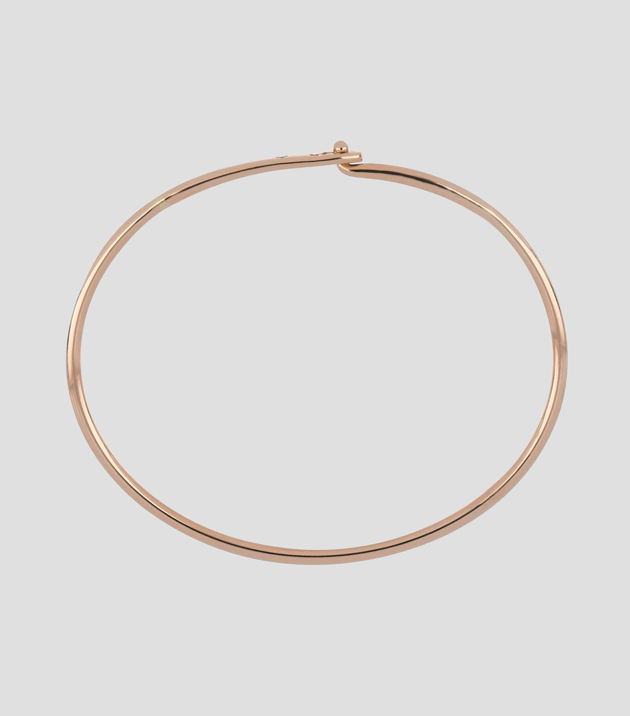 Pulsera en oro rosa de 18 kilates con diamante Mujer