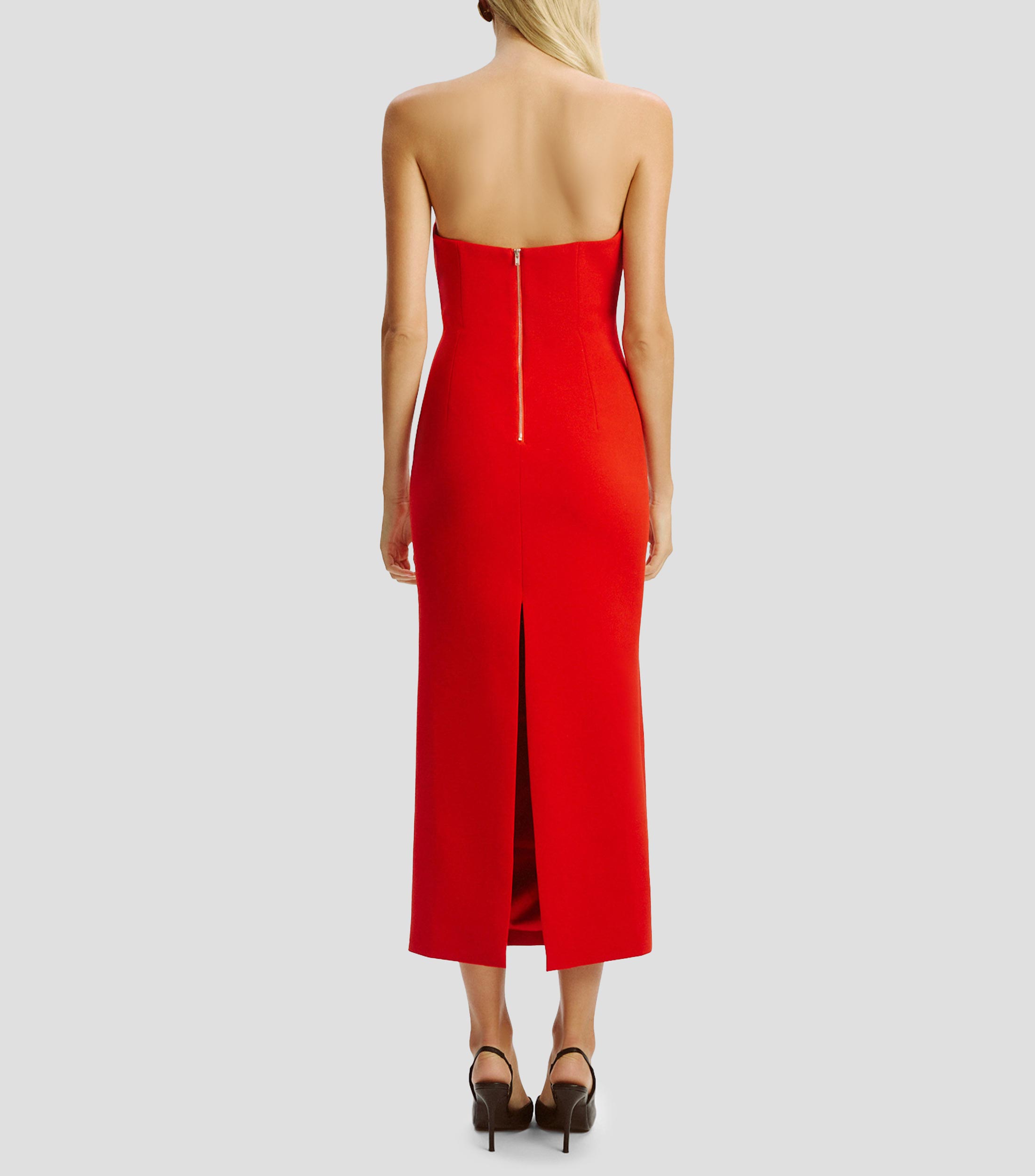 Vestido de fiesta midi liso Rosalyn Mujer
