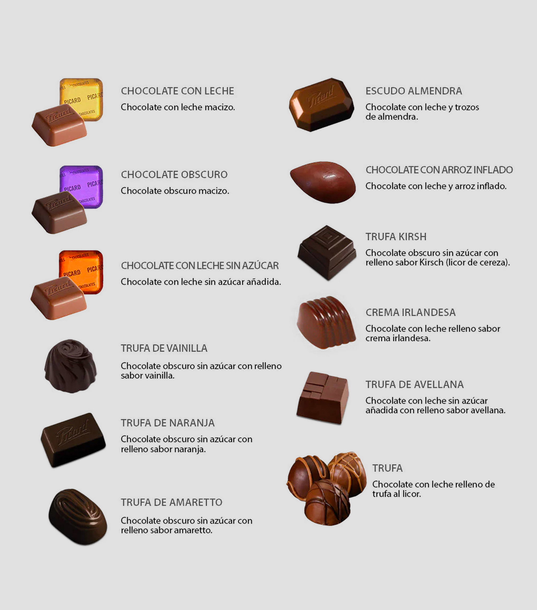 Estuche Rígido Chocolate Surtido Mixto, 260 g