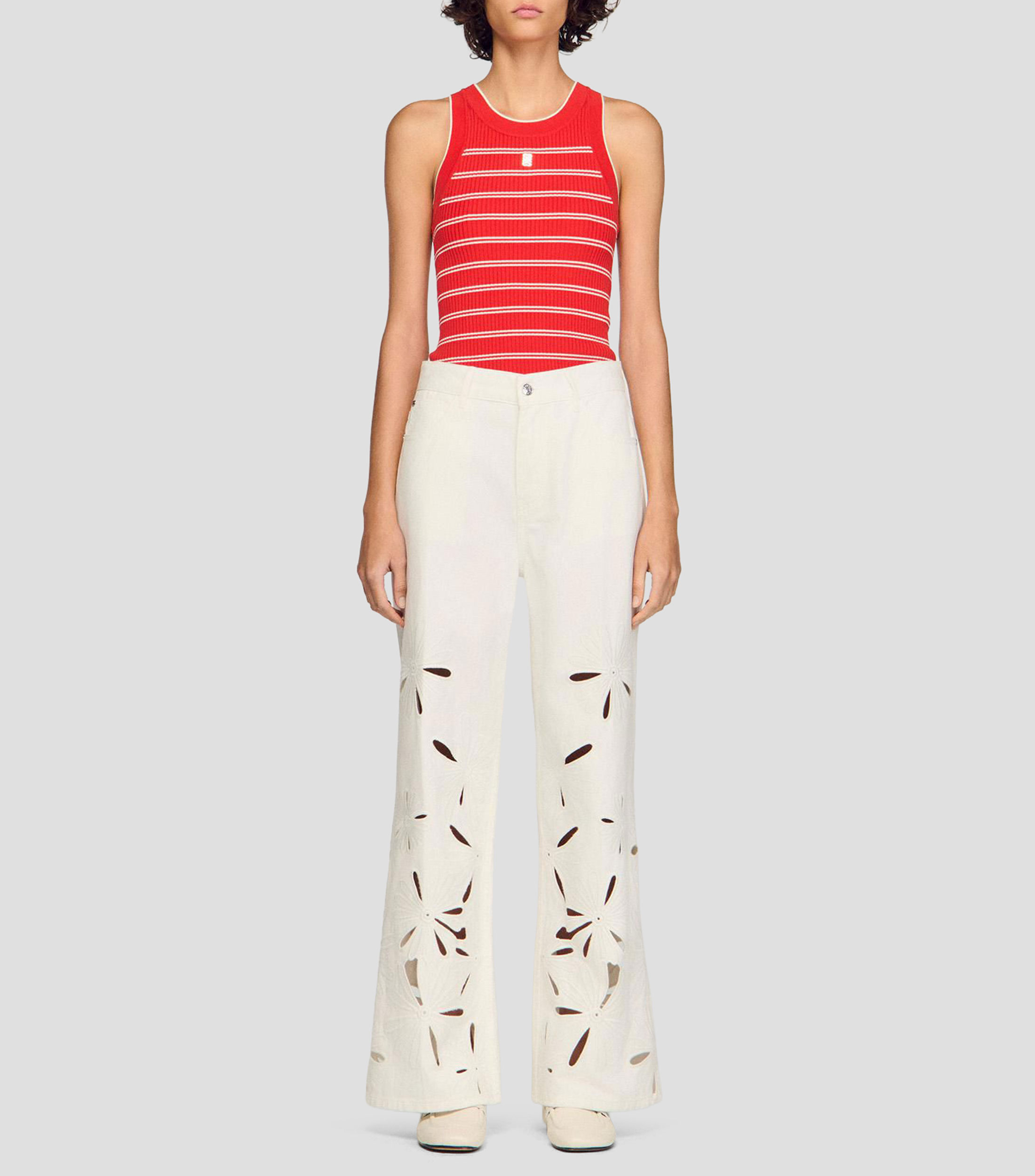 Pantalón liso Mujer
