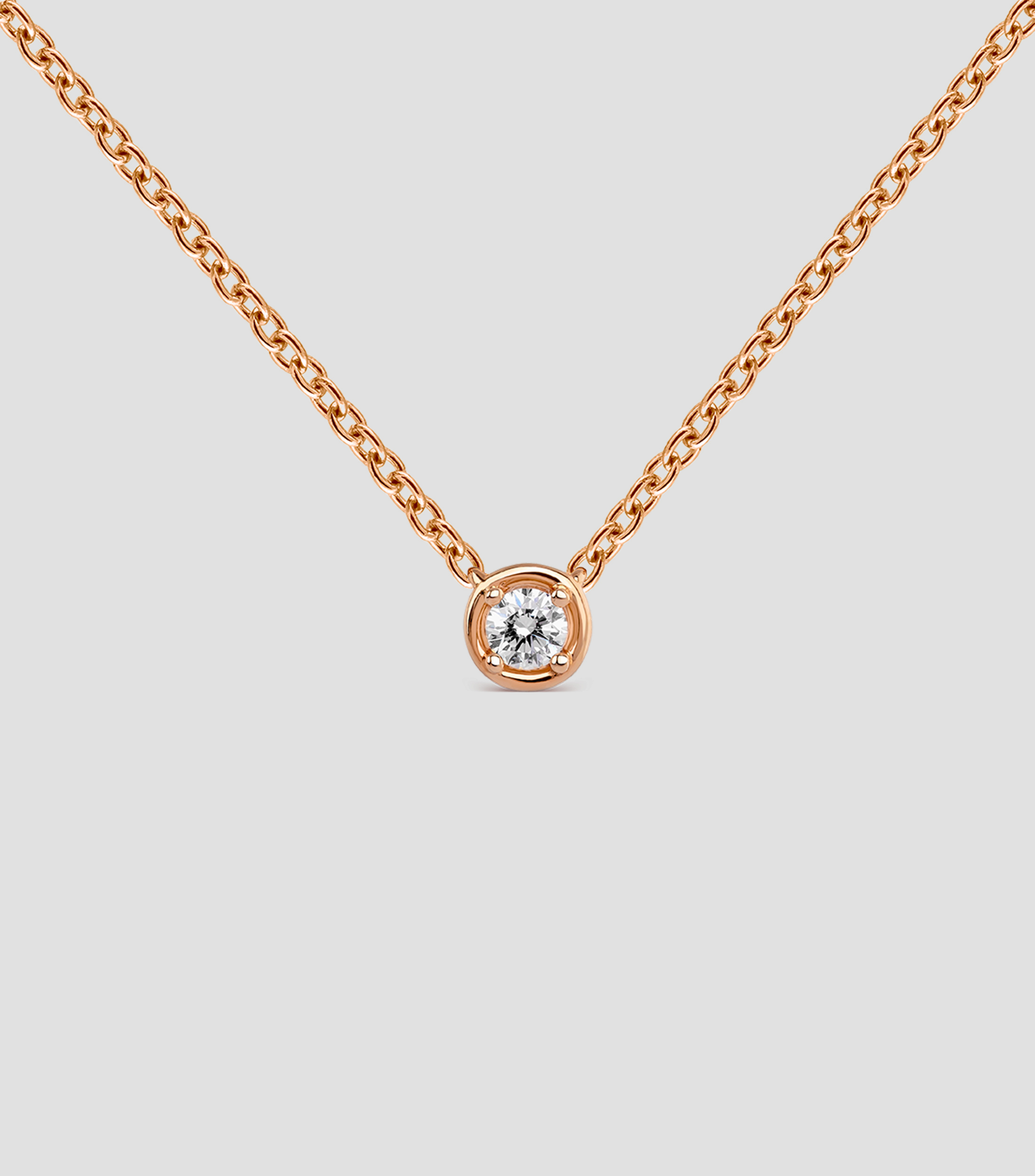 Collar en oro rosa de 18 Kts Idalia Mujer