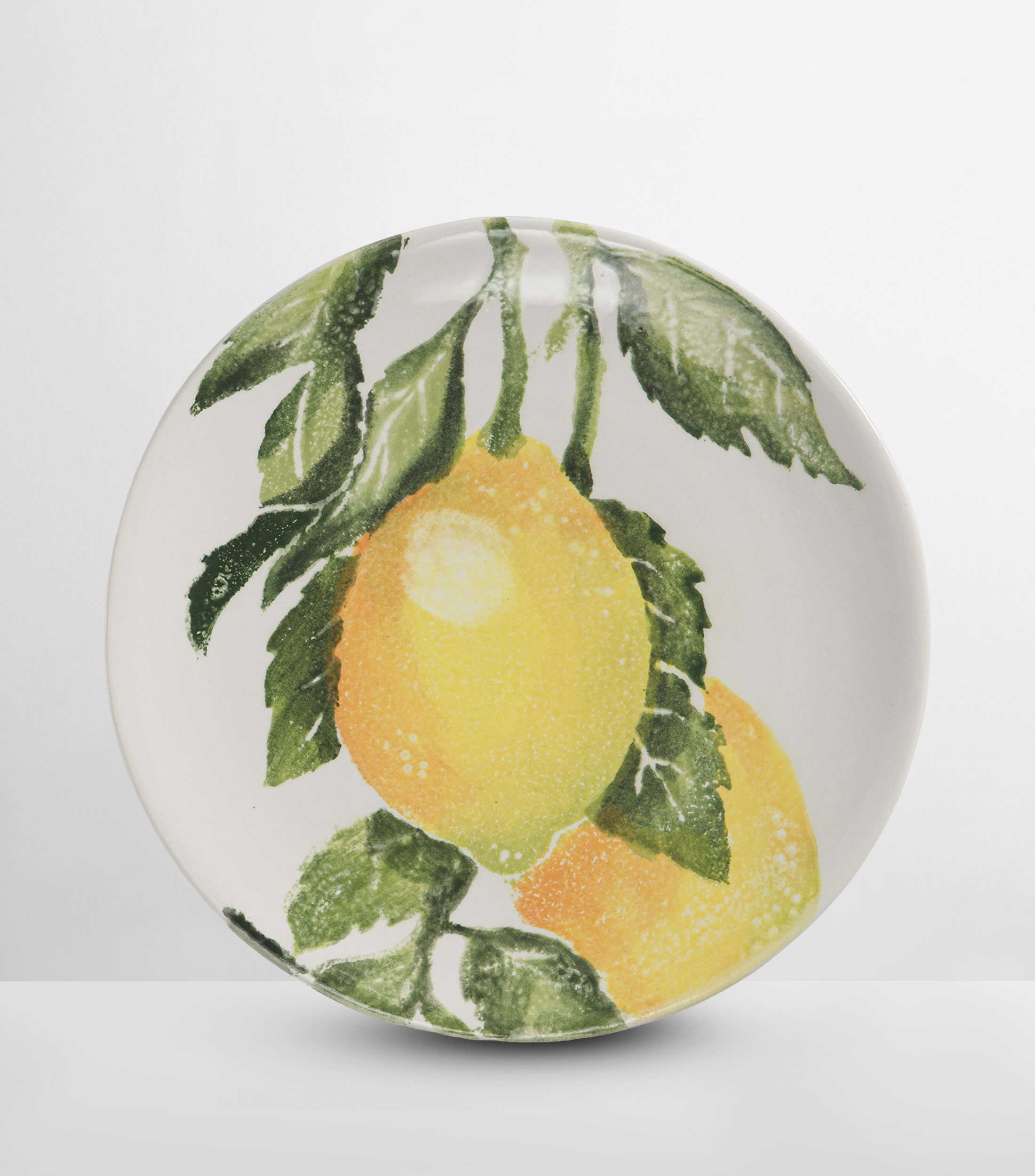 Plato par ensalada limones en cerámica