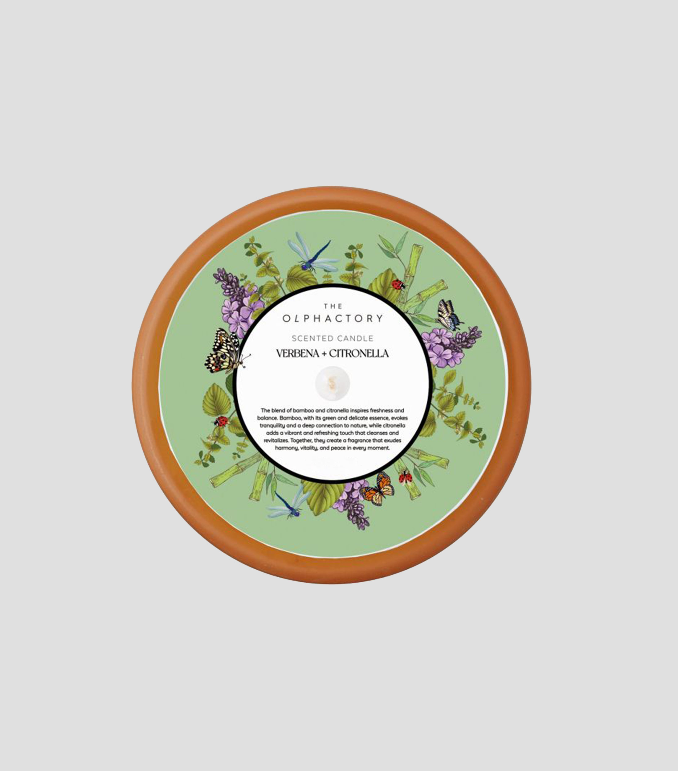 Vela aromática Verbena y Citronella