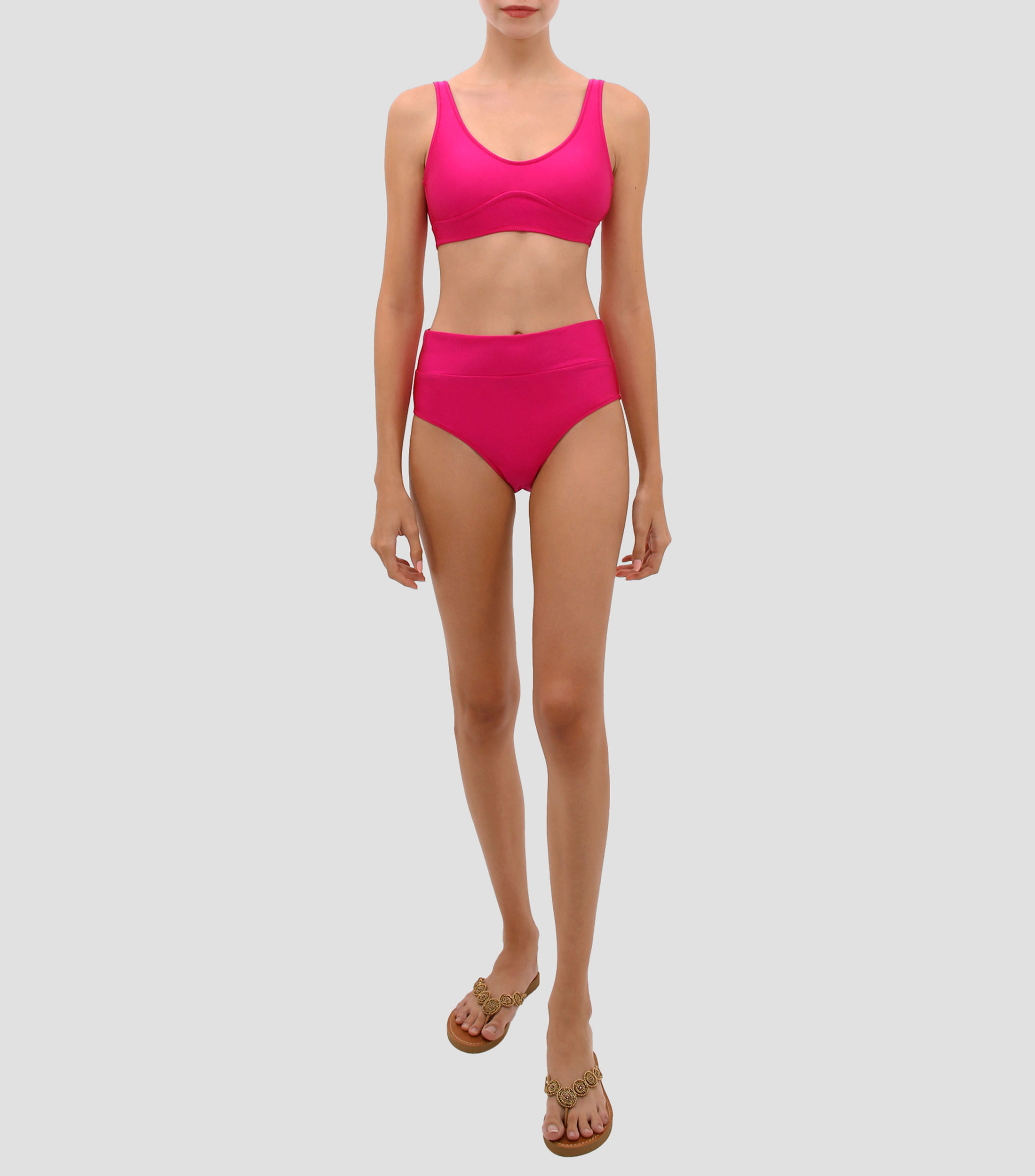 Bikini Bottom liso Mujer