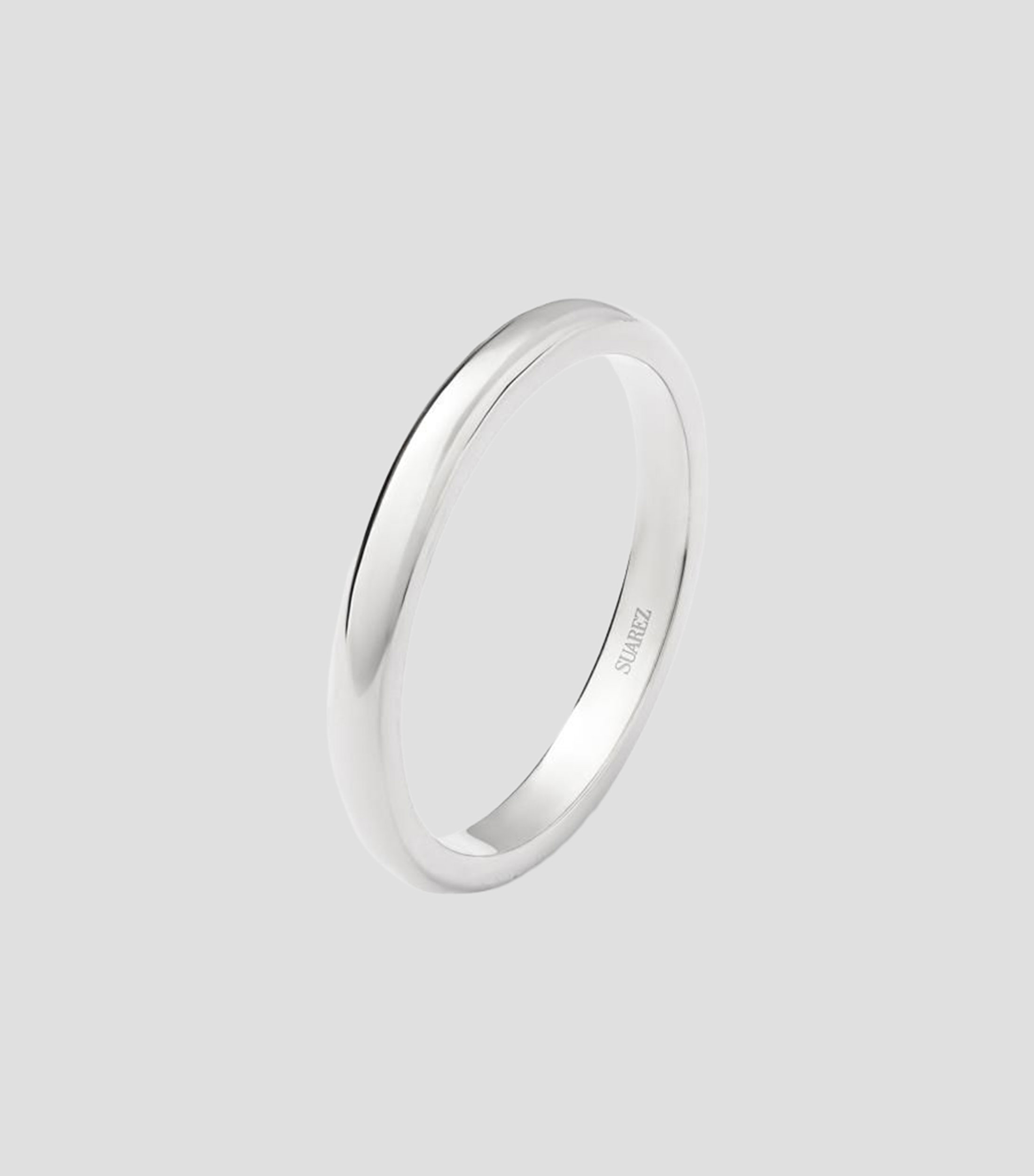 Anillo en oro blanco 18 Kilates Alianza de boda Mujer