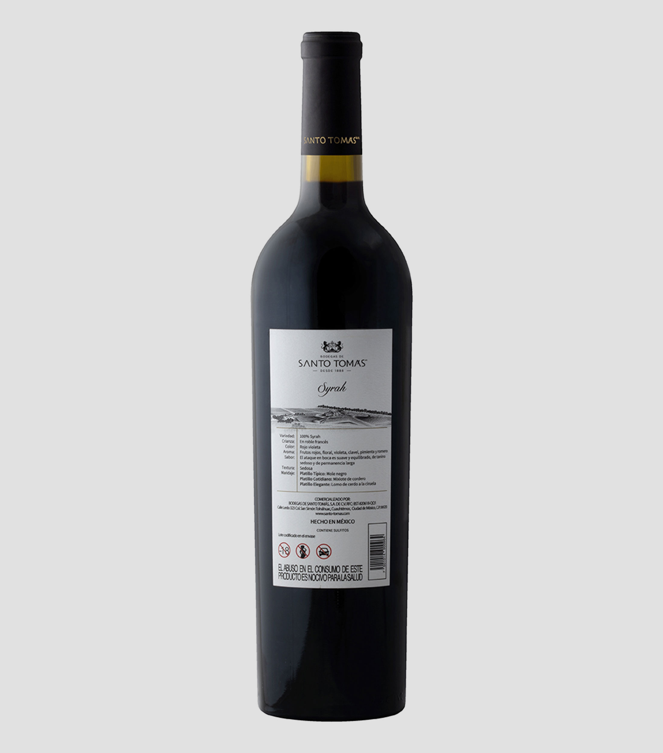 Vino Tinto Syrah, 750 ml
