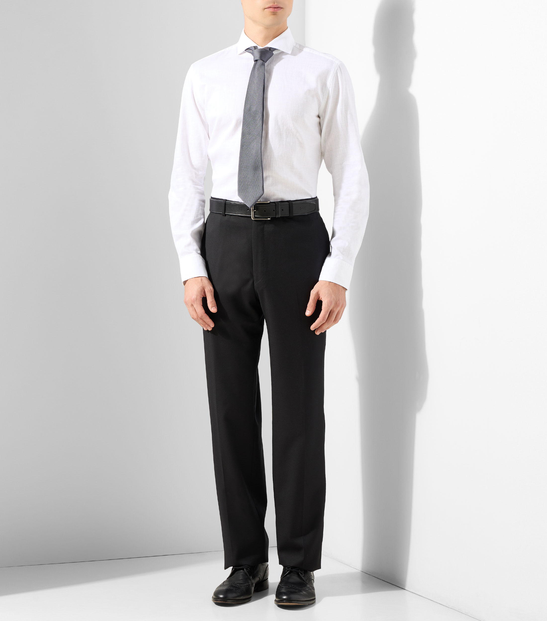 Camisa lisa manga larga Hombre