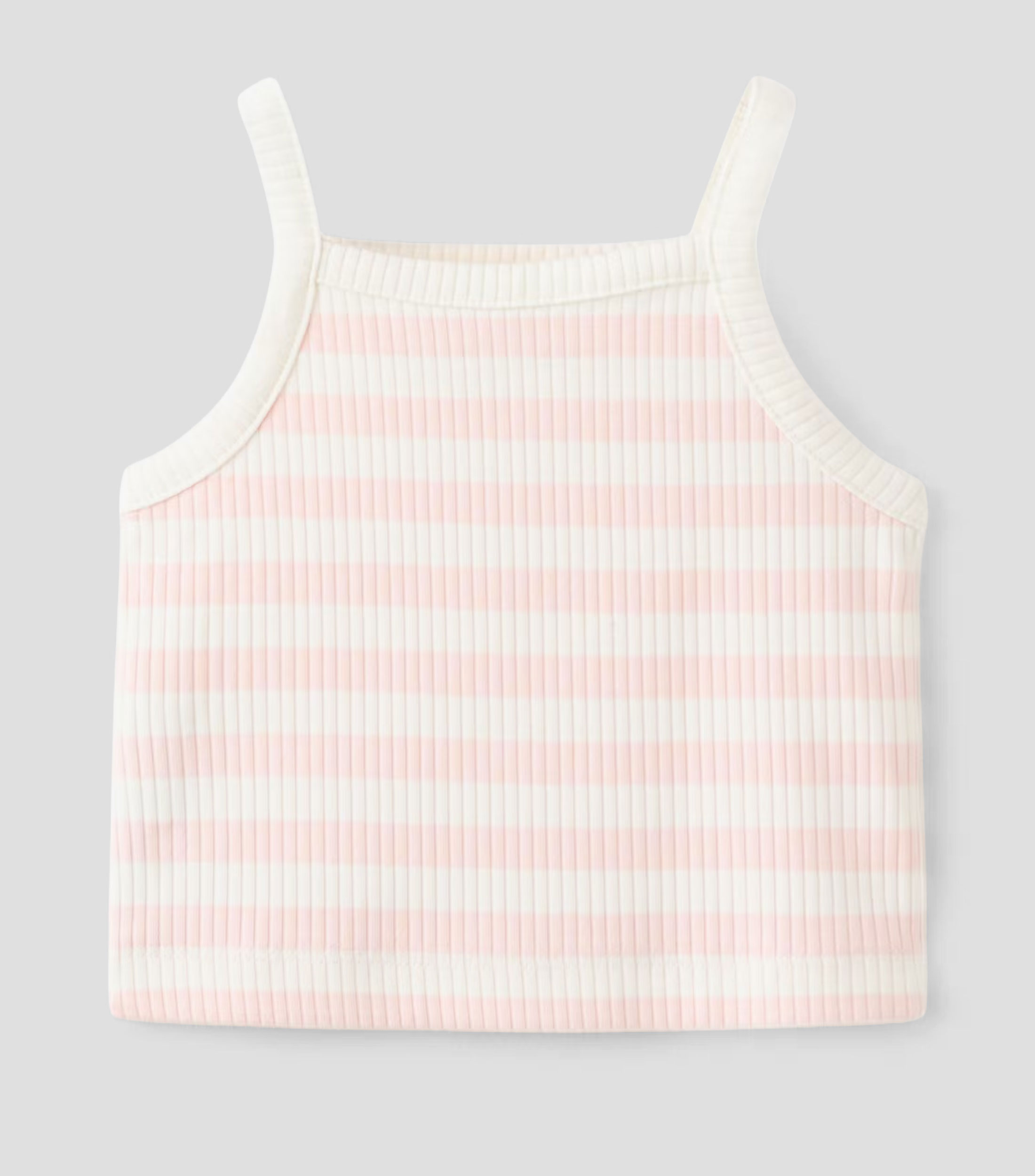 Top cuello redondo sin mangas de rayas Niña