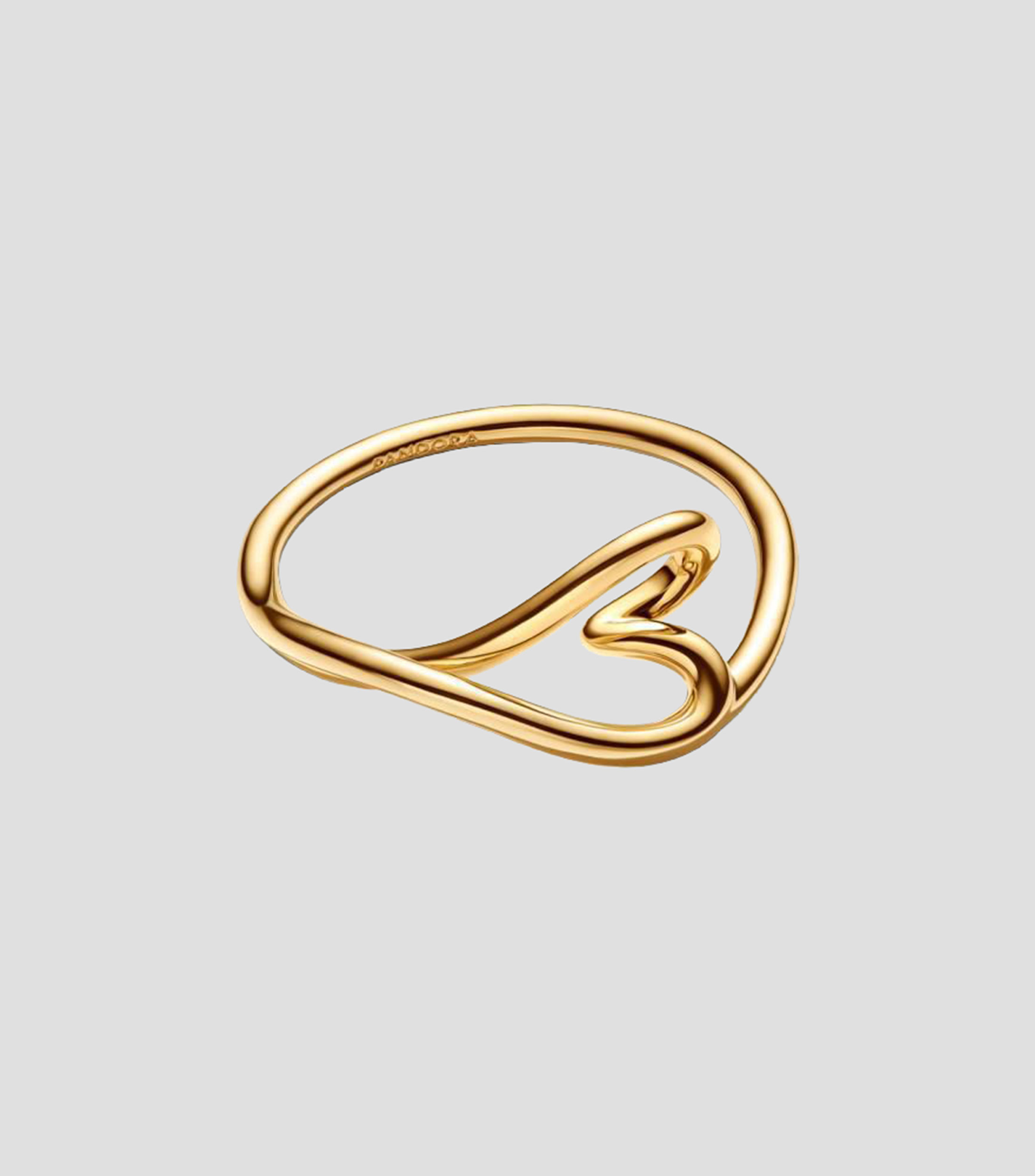 Anillo en plata con corazón Mujer