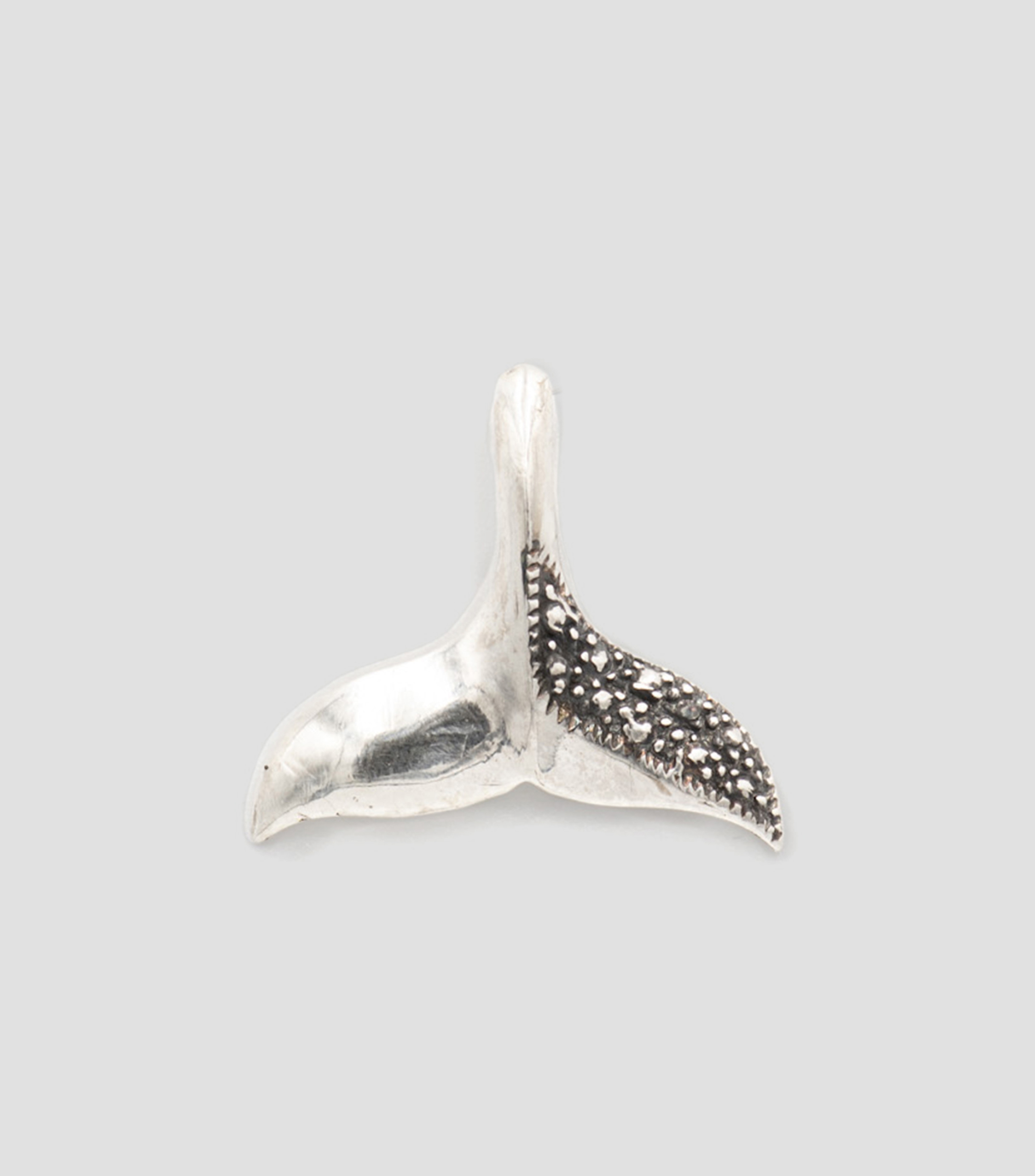 Dije con cadena en plata Cola de Ballena Hombre