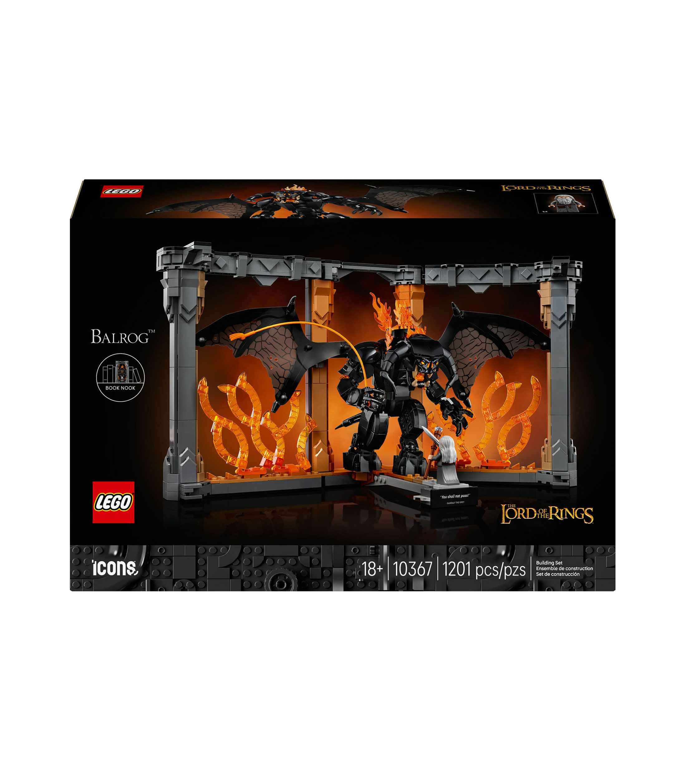 Lego Icons Rincón entre Libros El Señor de los Anillos Balrog 10367