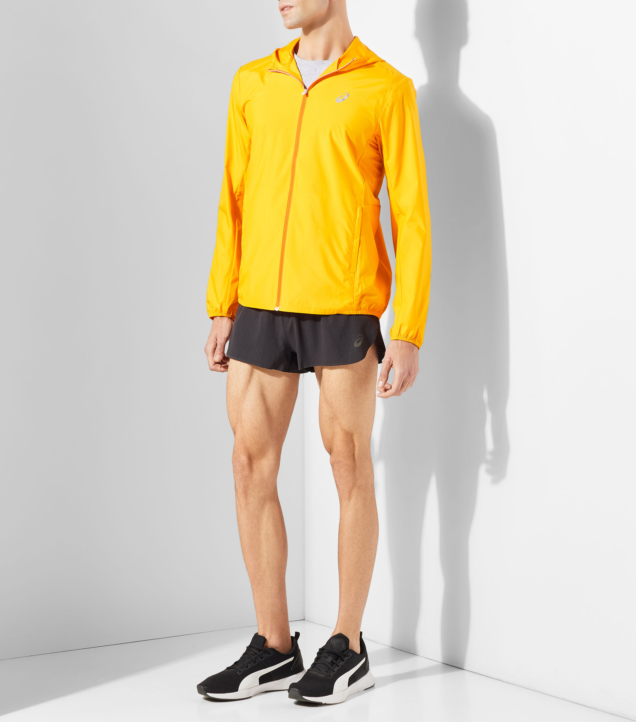 Short para correr liso Hombre