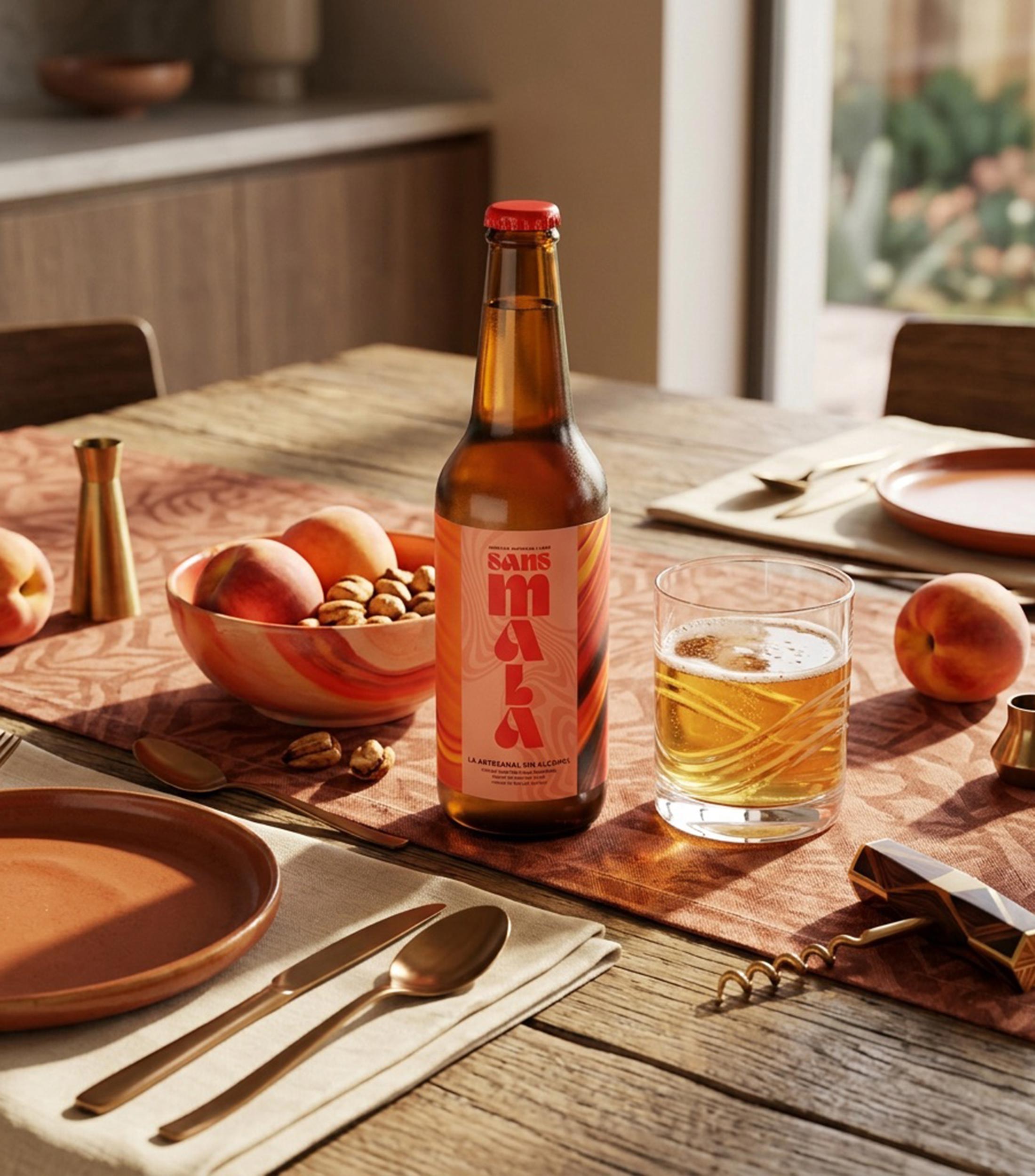 Cerveza Sans Lager Sin Alcohol, 355 ml
