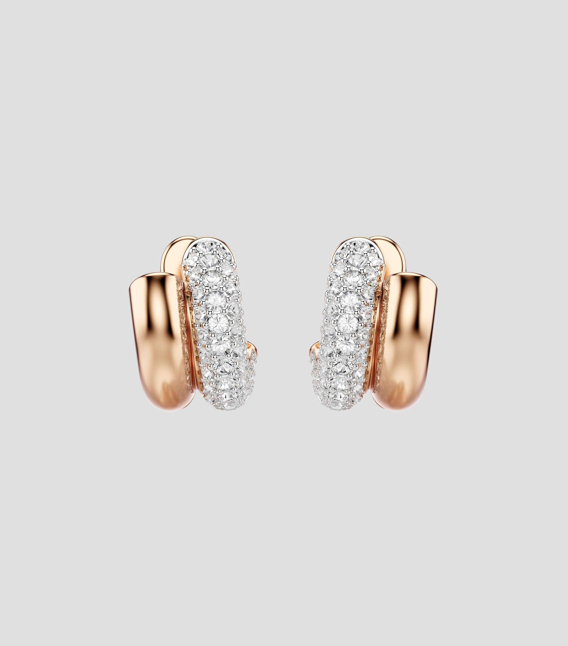 Pendientes Dextera Mini Hoop con cristal Swarovski Mujer