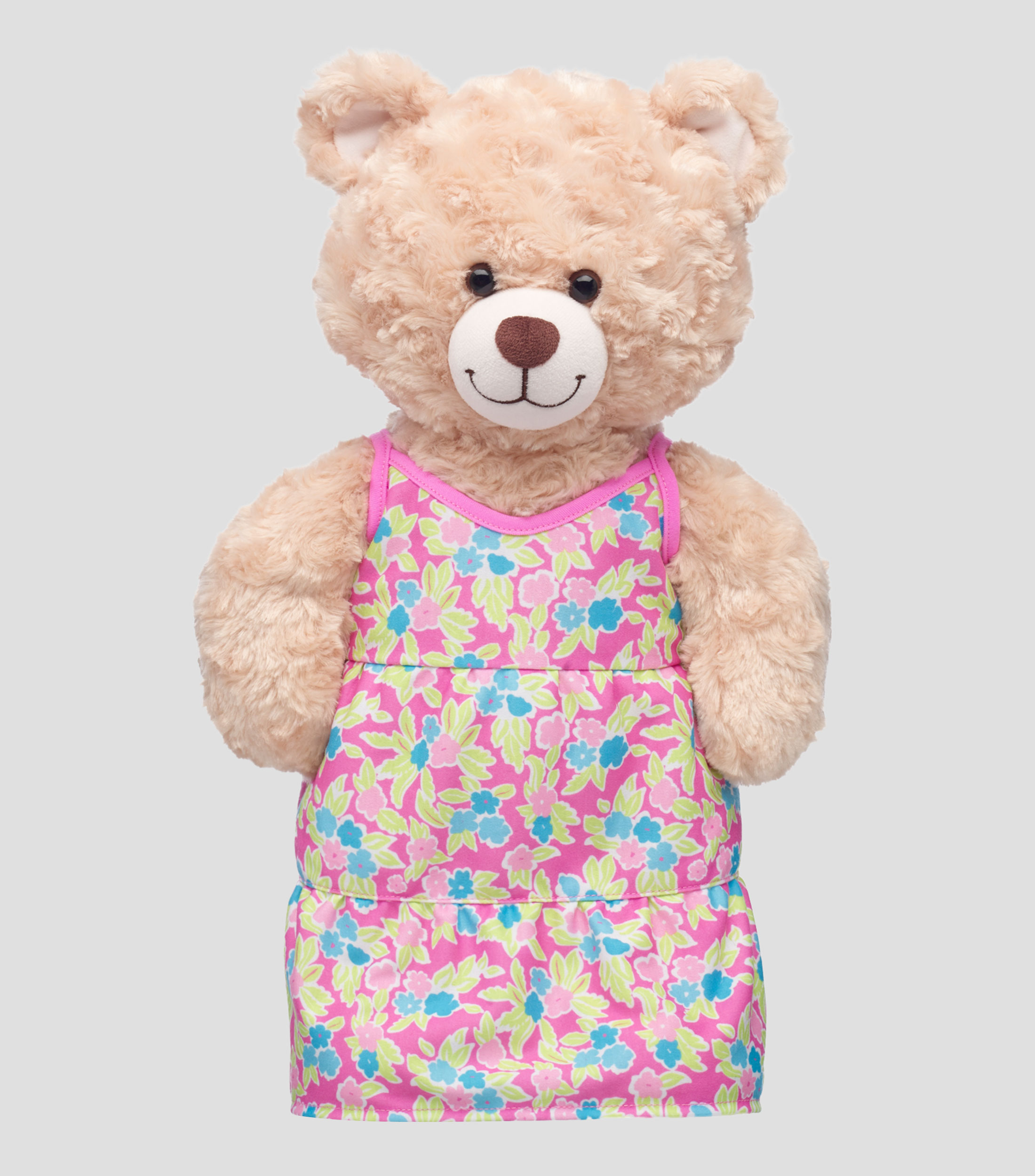 Vestido maxi floral para muñeco de peluche