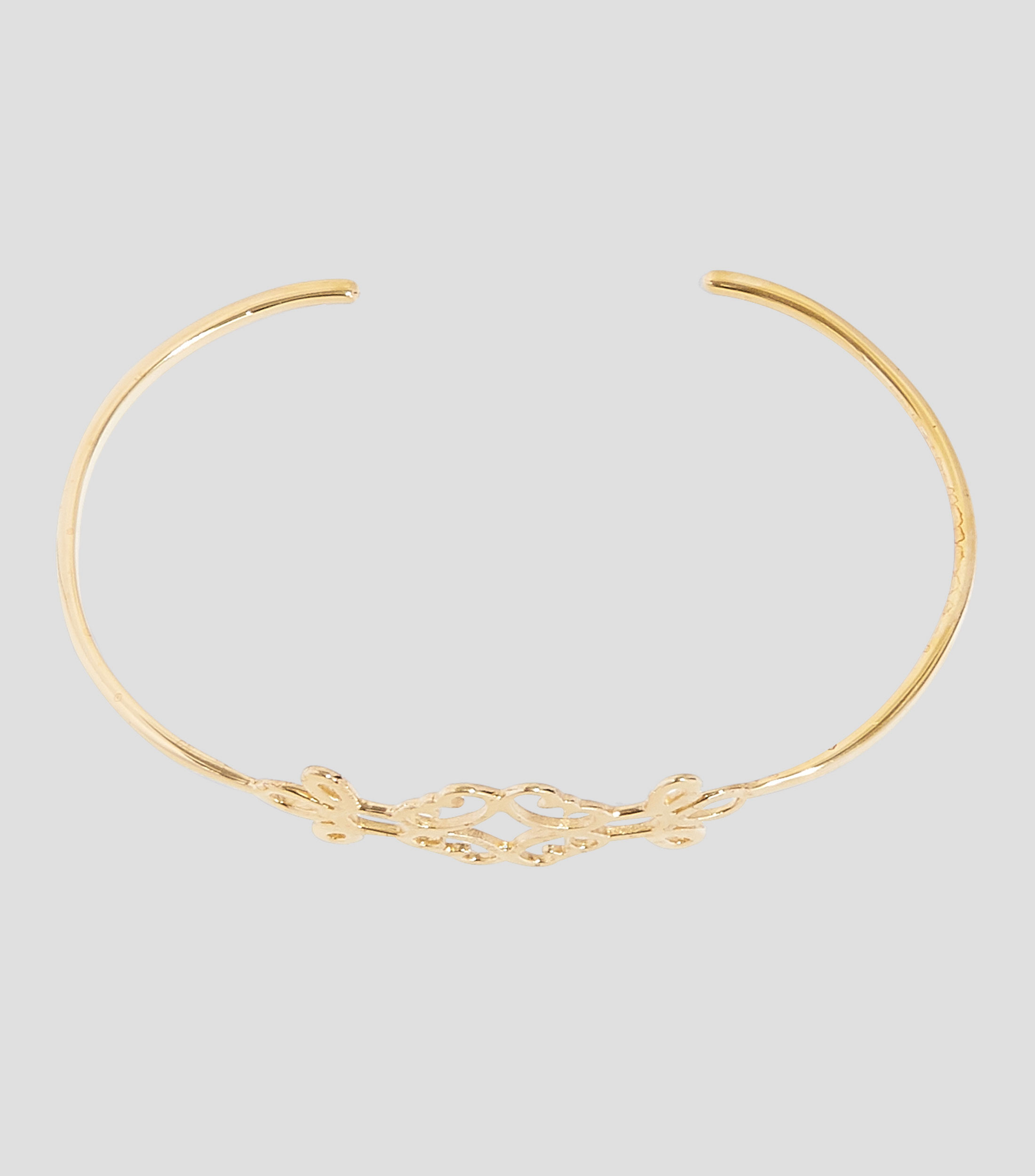 Brazalete Lucero en plata .925 y bano de oro de 24 Kts Mujer