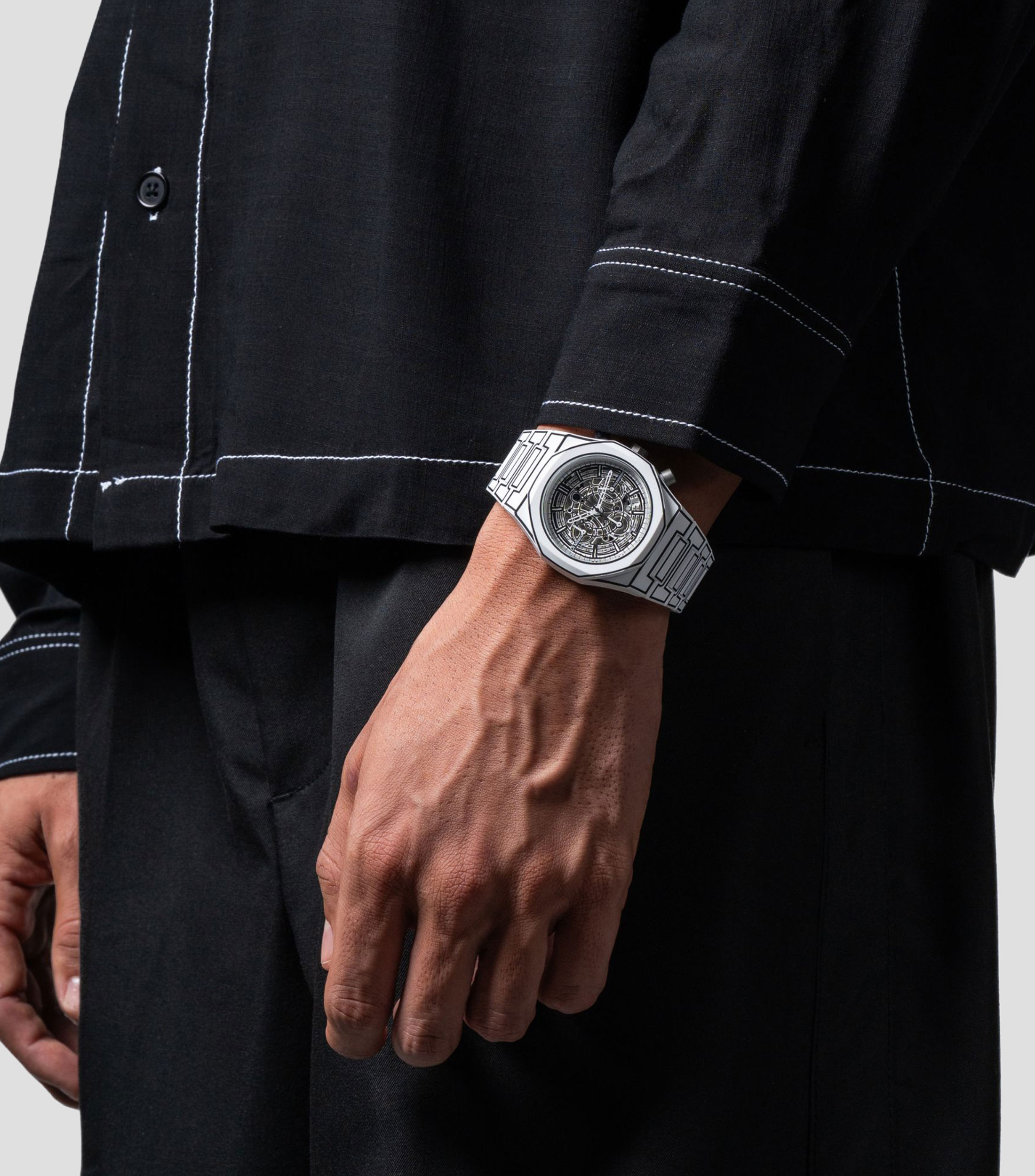 Reloj para hombre White Sketch Polychrono Casual Blanco