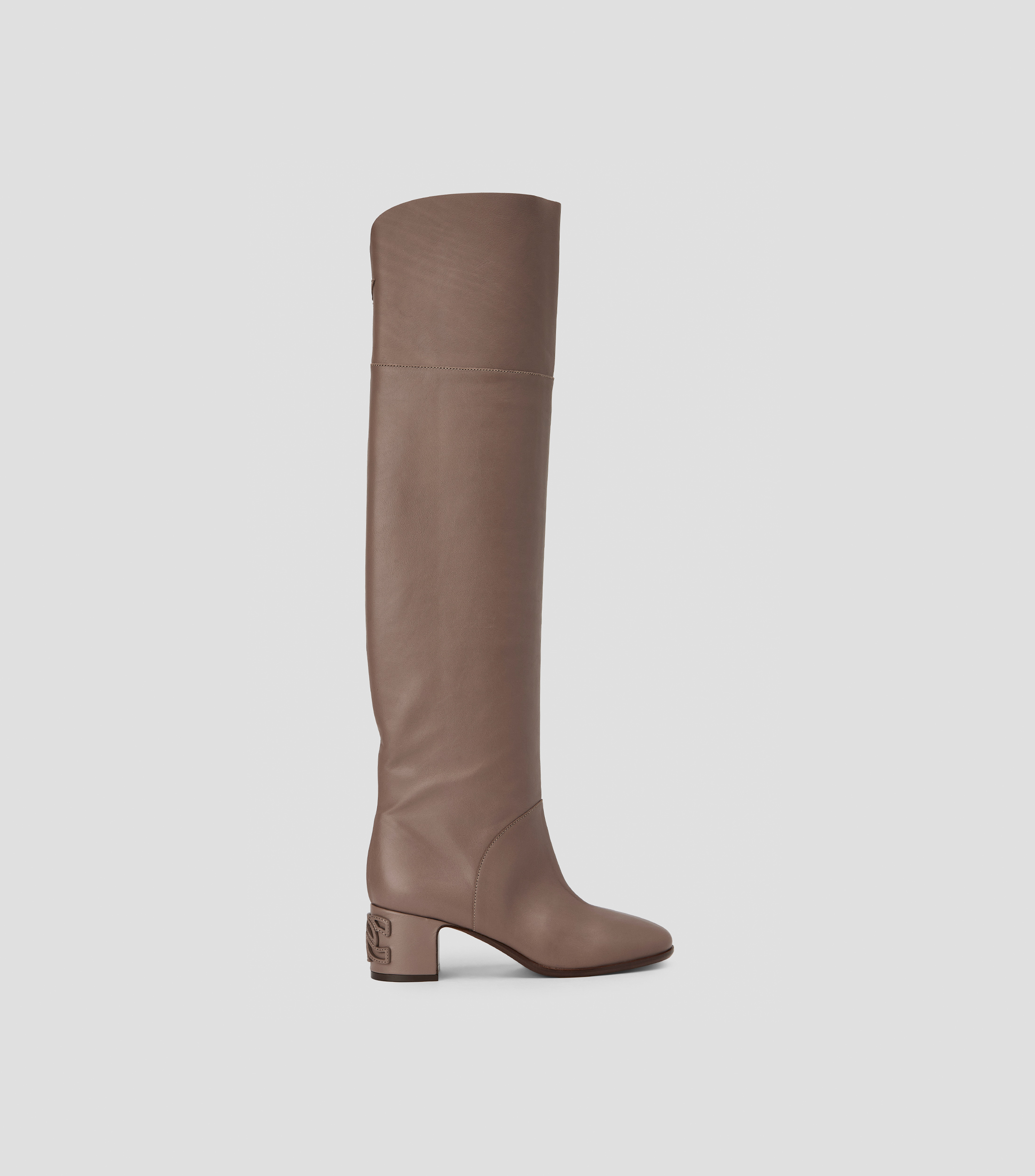 Botas vaqueras largas Nuova Mun Plonge en piel con tacón medio ancho Mujer
