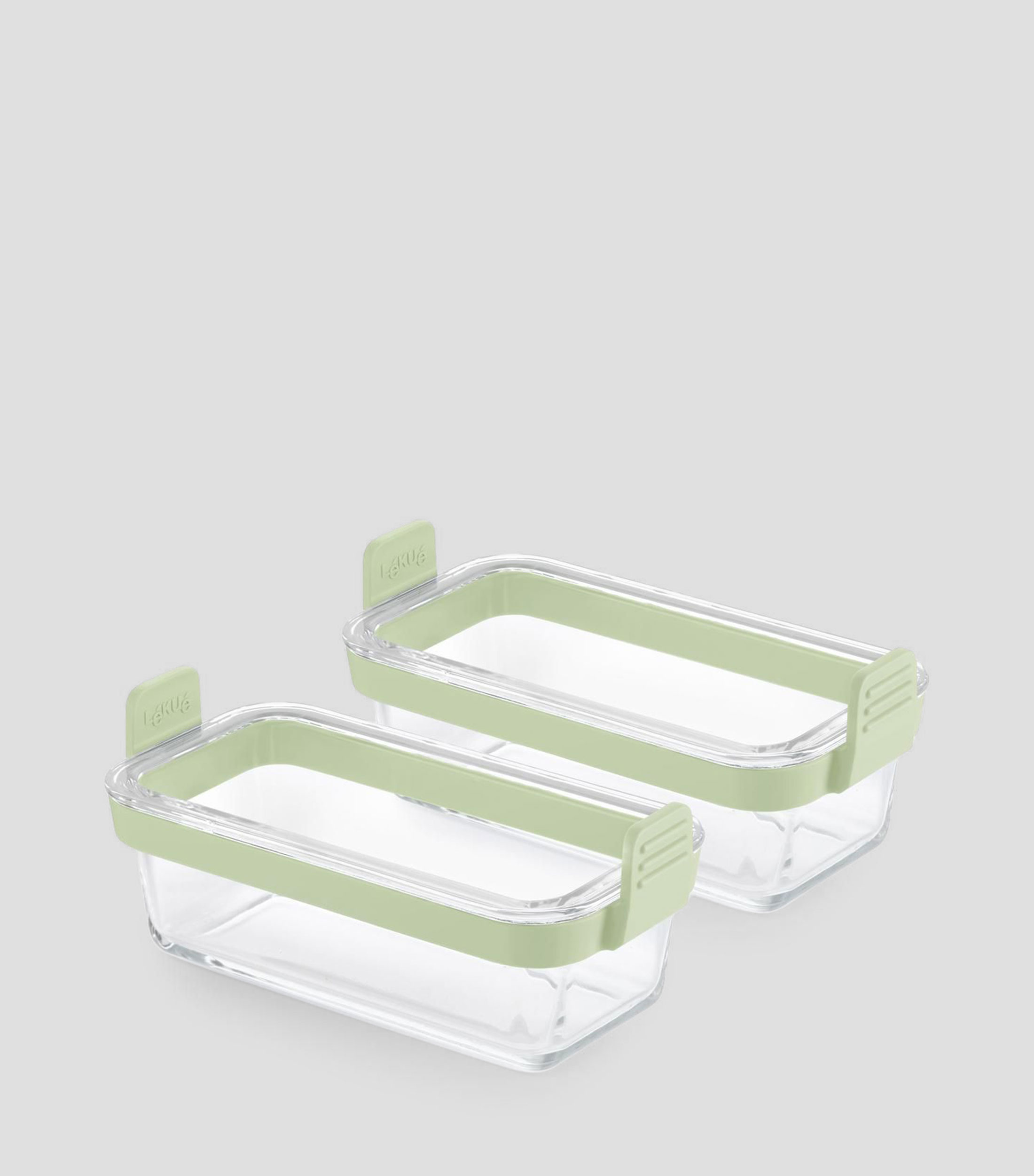 Set 2 Moldes para Freidora de Aire Rectangulares en Vidrio