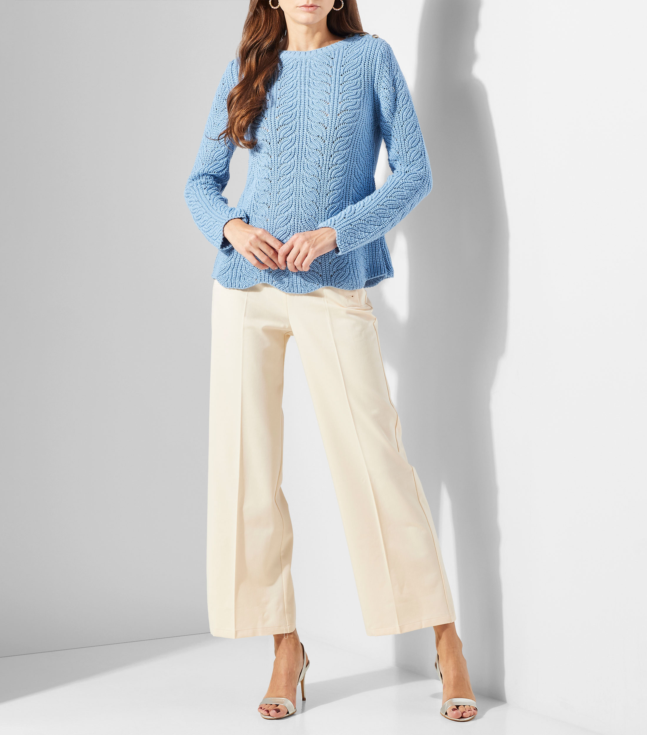 Suéter cuello redondo Mujer