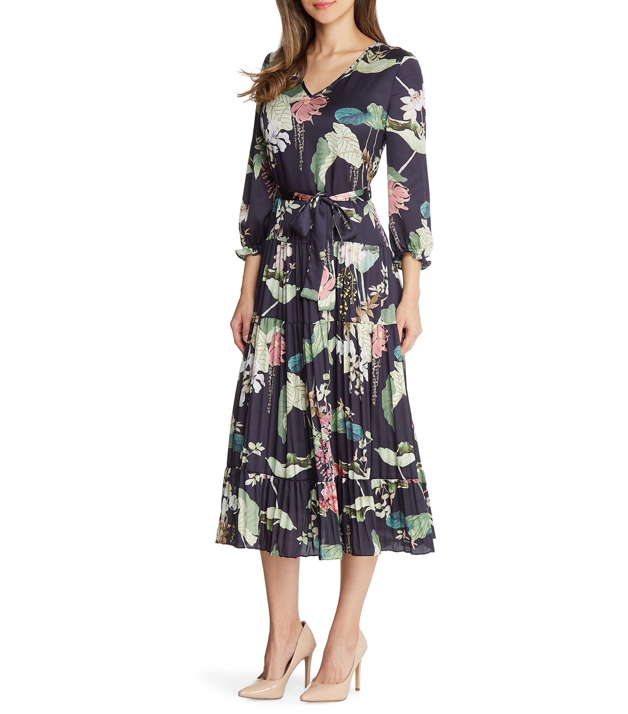 Portico Vestido largo con flores Mujer El Palacio de Hierro