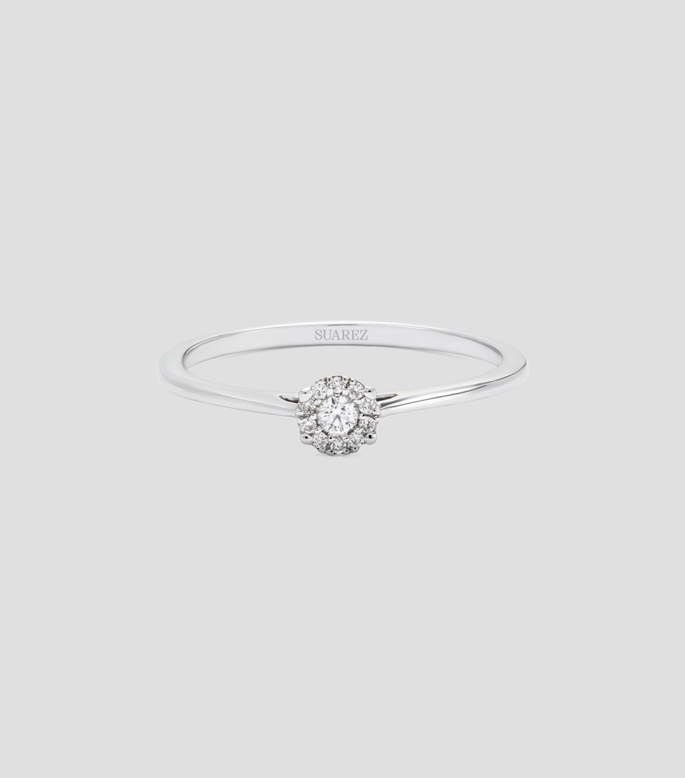 Anillo en Oro blanco de 18 Kilates Grace con diamantes Mujer