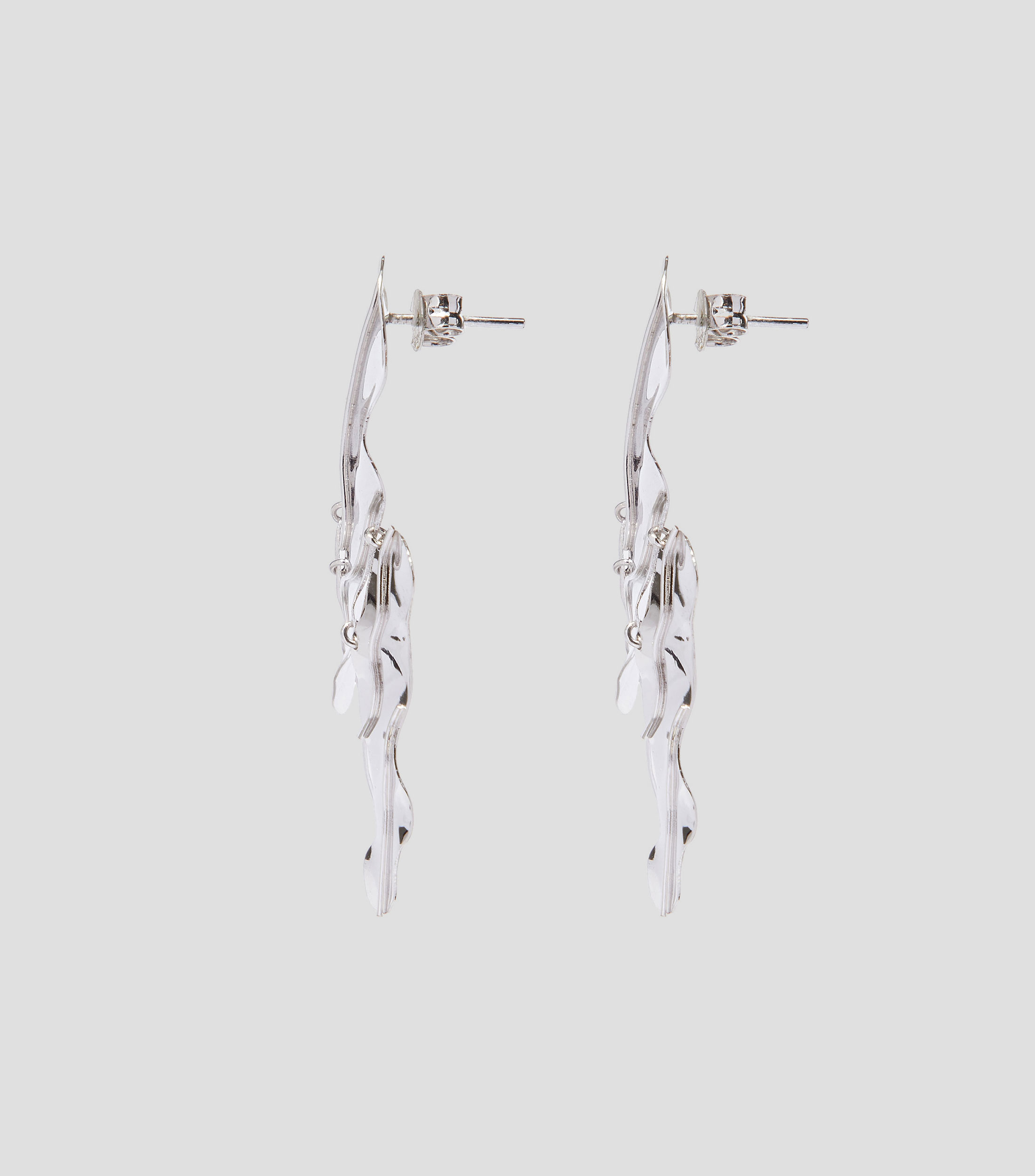 Aretes en plata Tronco Corteza Mujer