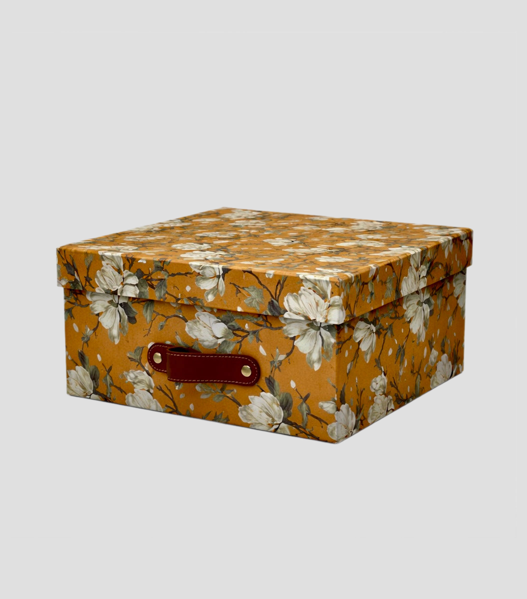 Caja organizadora Magnolia Mud en cartón y papel