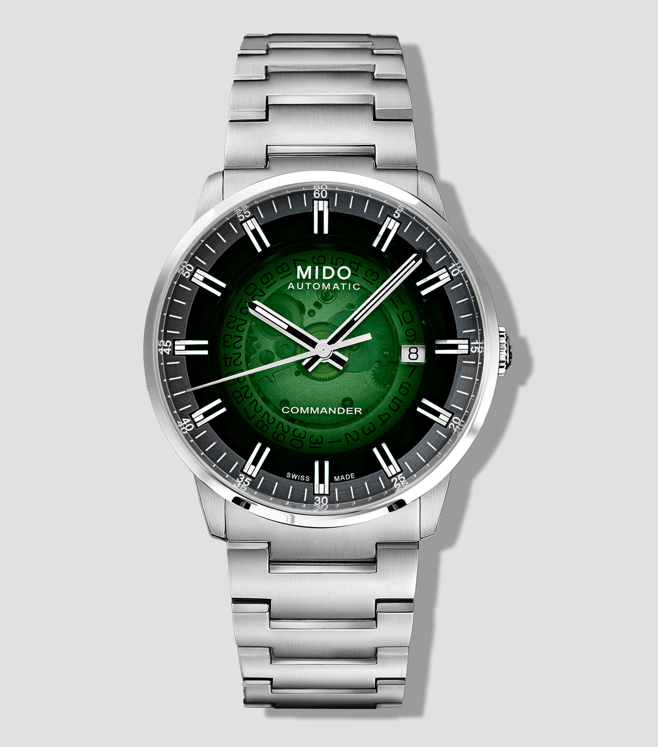 Reloj para Hombre Commander Gradient Casual Plateado