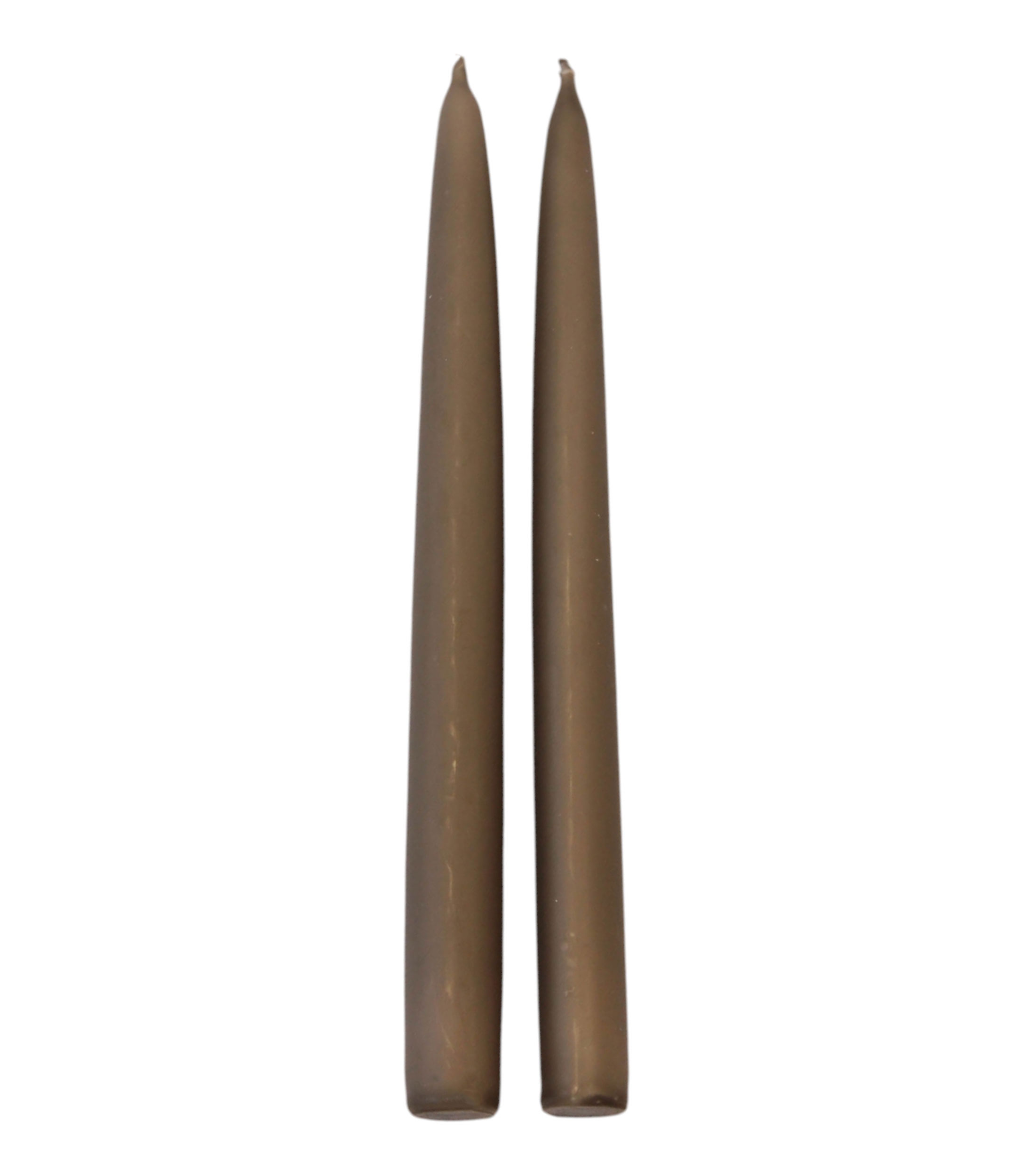 Set 2 Velas de Mesa Tapper, Taupe