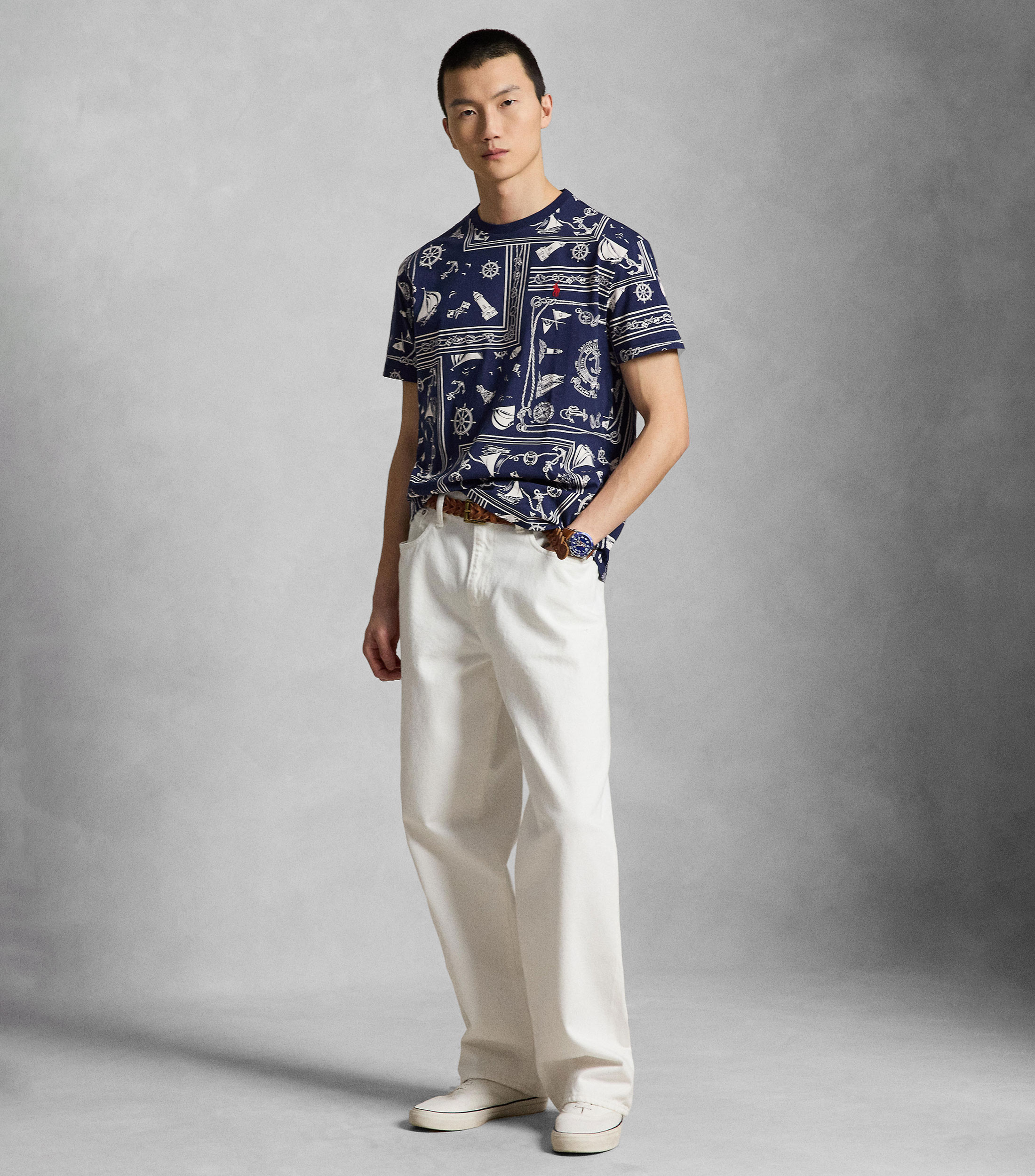 Playera cuello redondo manga corta fantasía Hombre