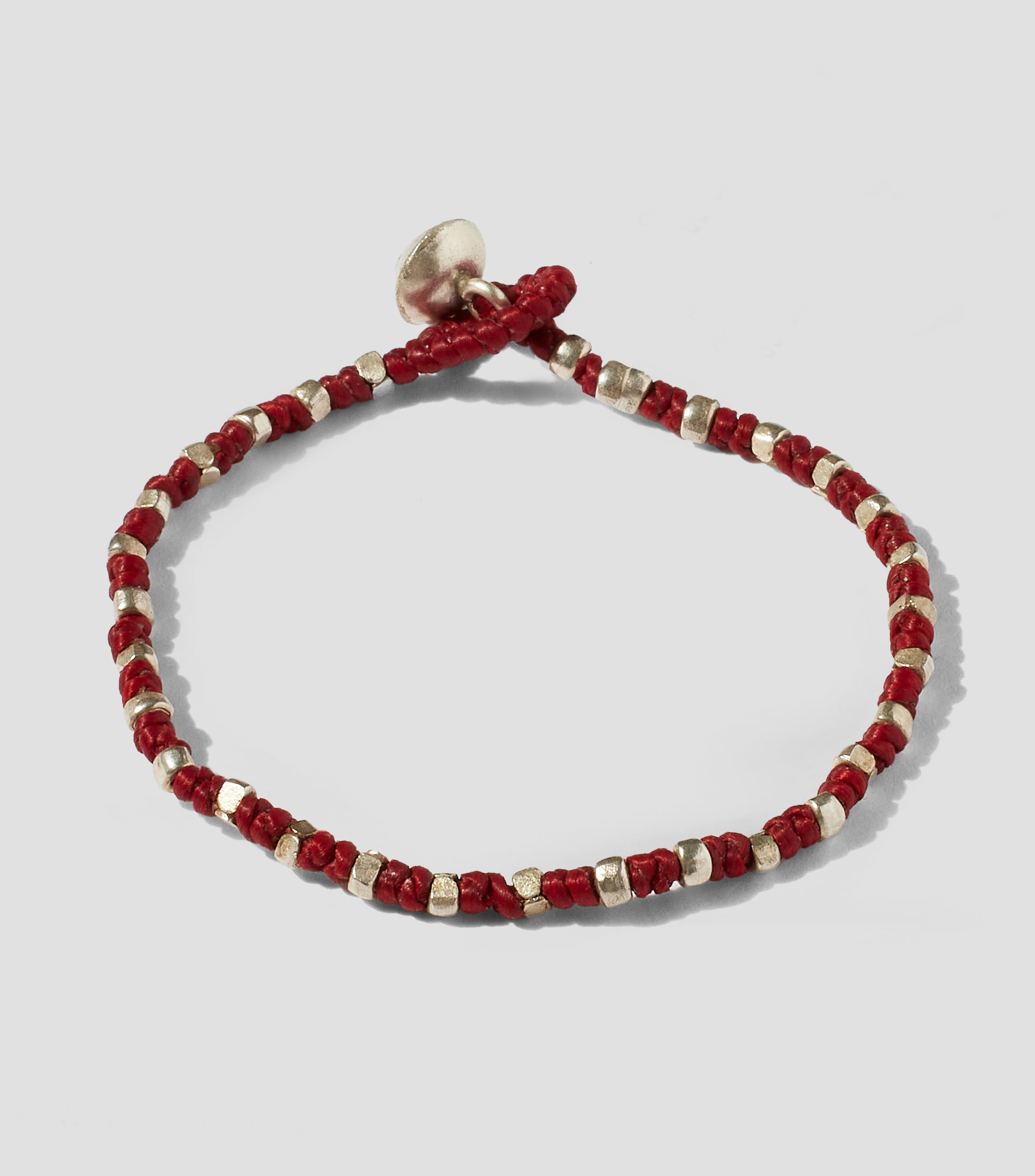 Pulsera nudos rojos Hombre