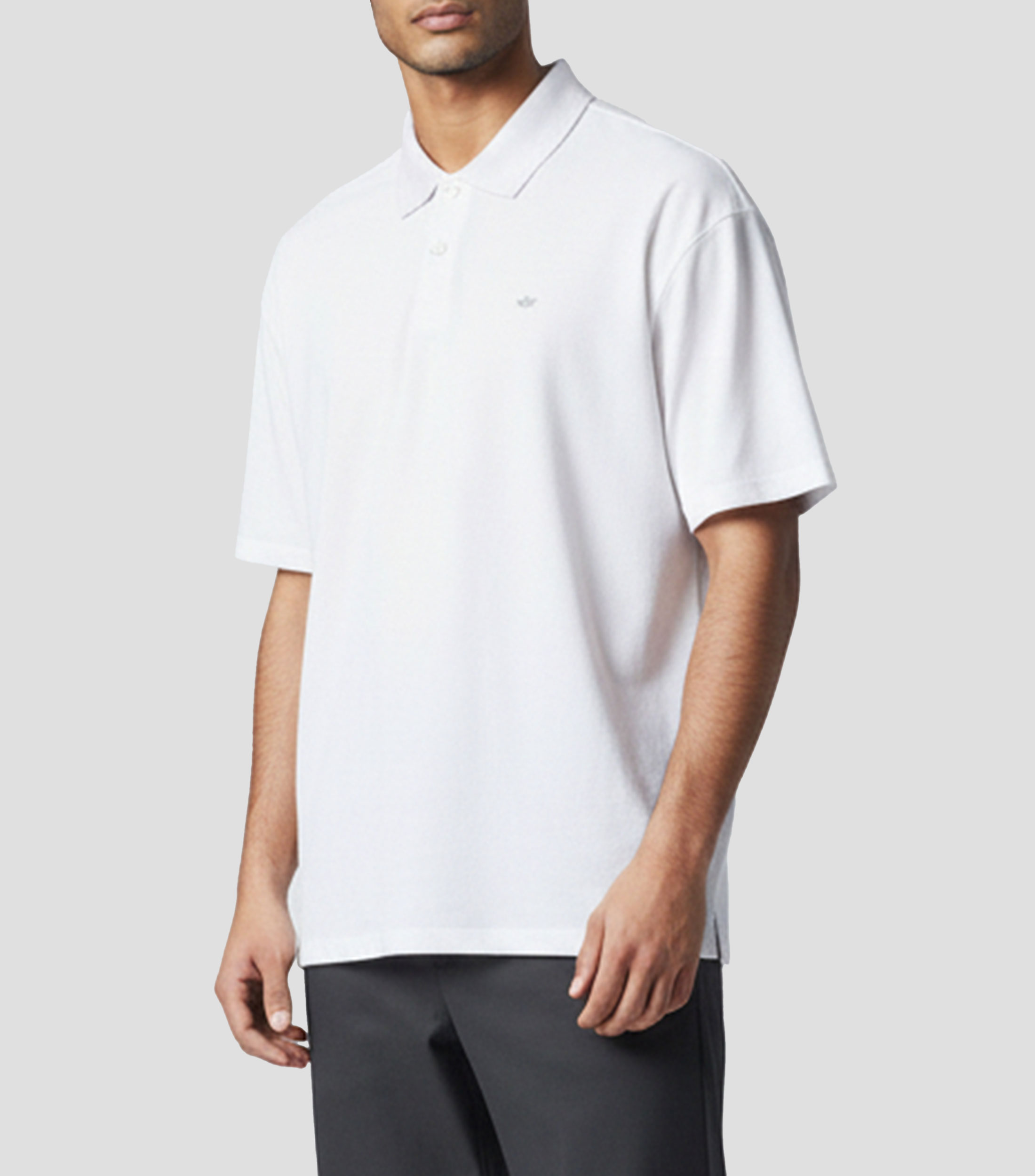 Playera tipo polo manga corta lisa Hombre