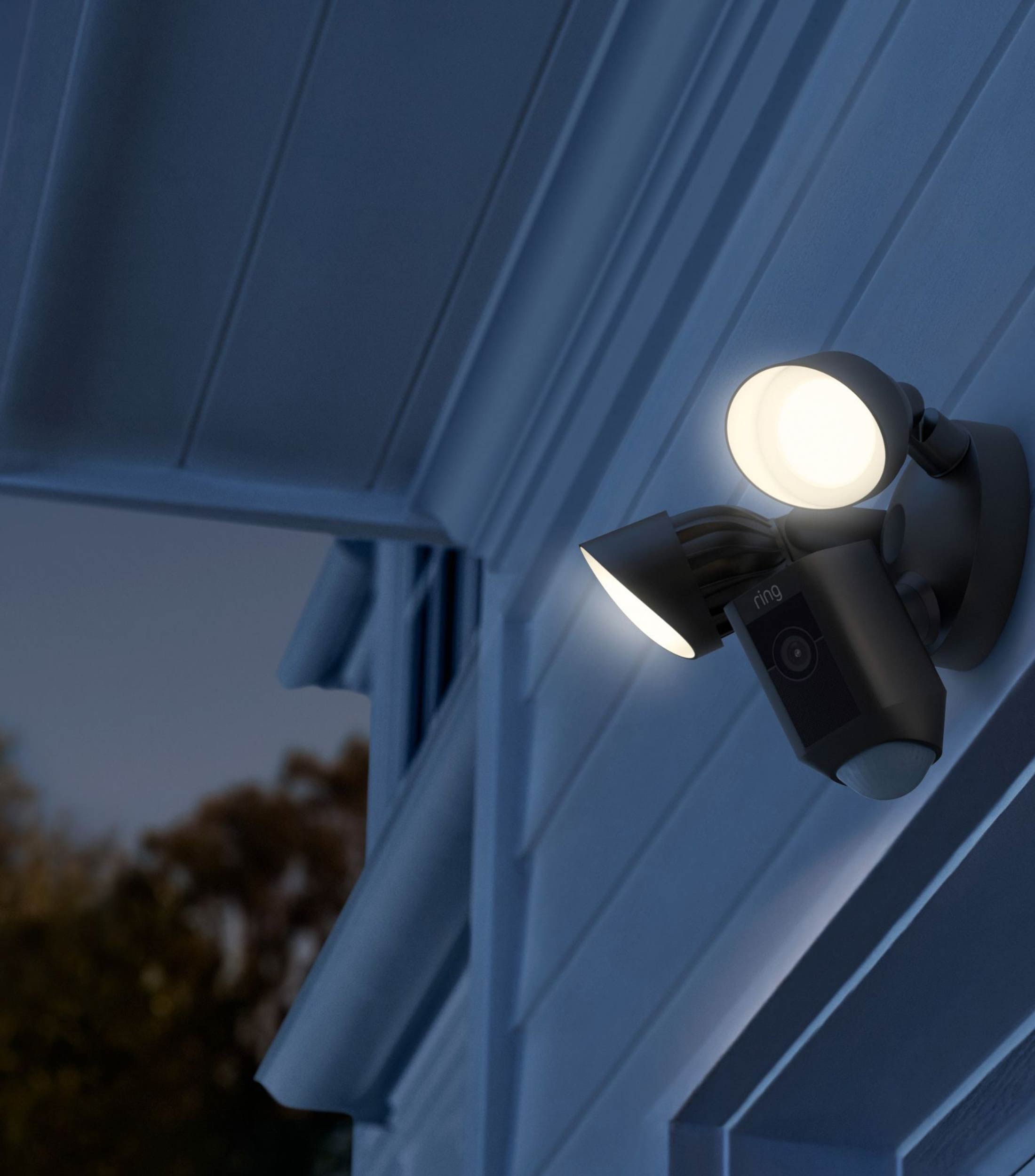 Cámara de Seguridad Exterior con reflectores y sirena cableada