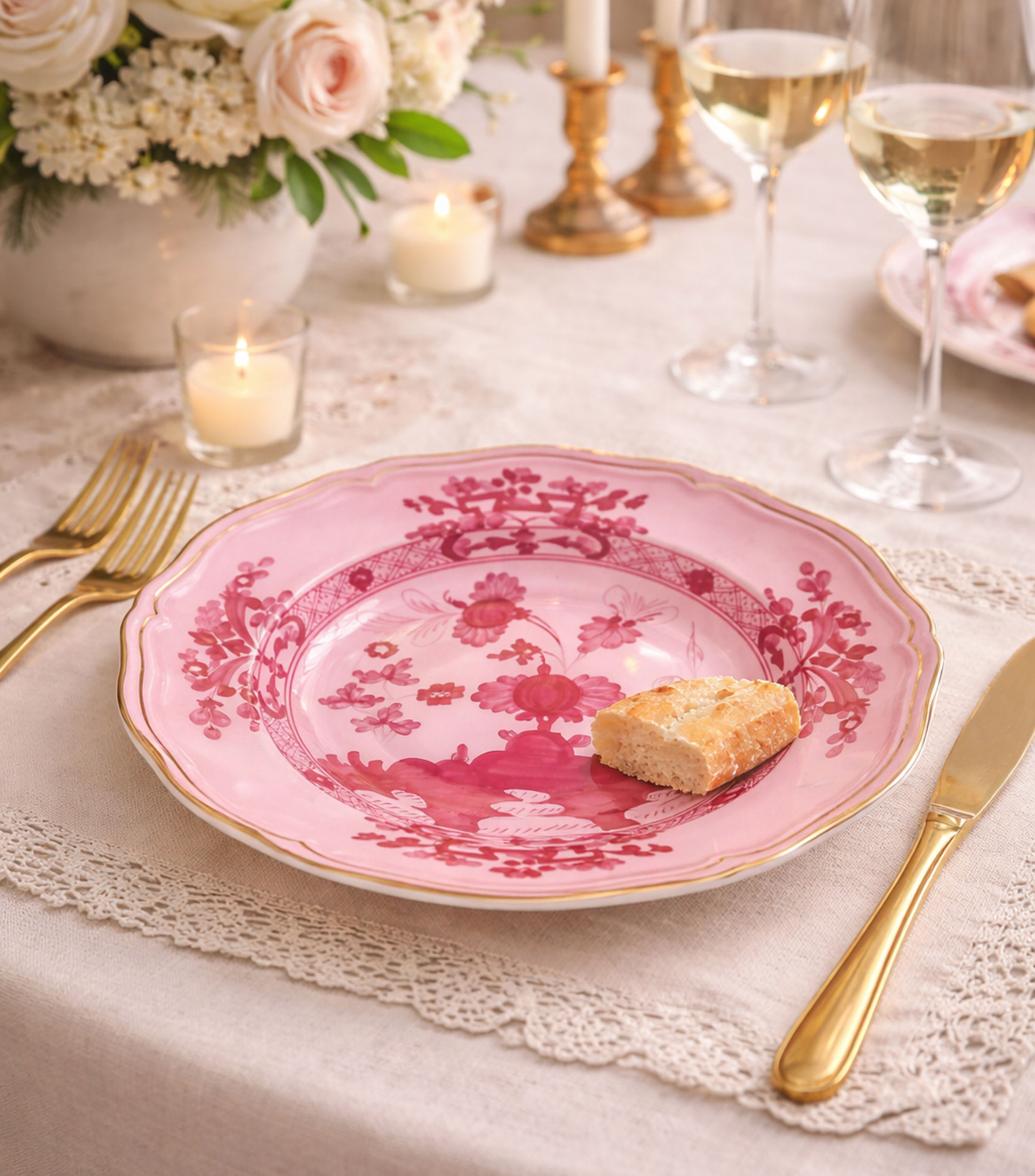 Plato para sopa Oriente Italiano Porpora en porcelana