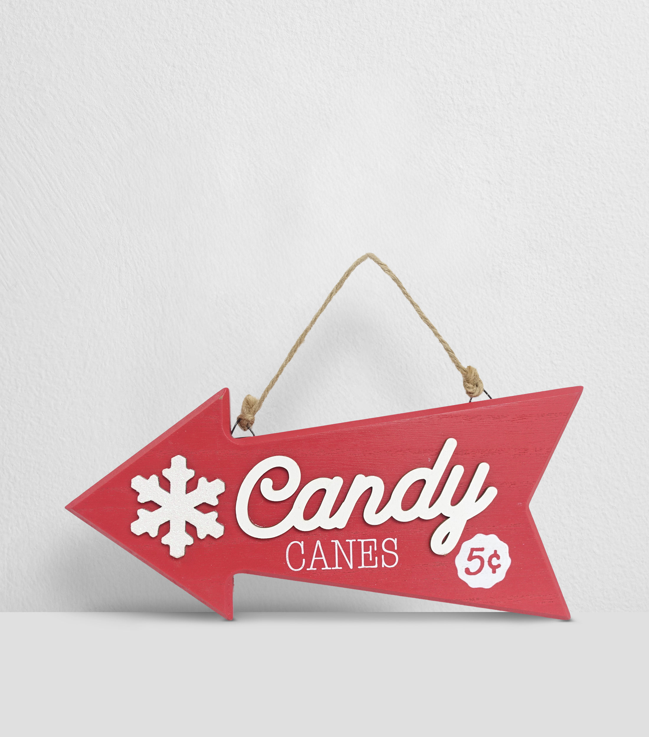 Ornamento Navideño Pottery Ginger Letrero Candy
