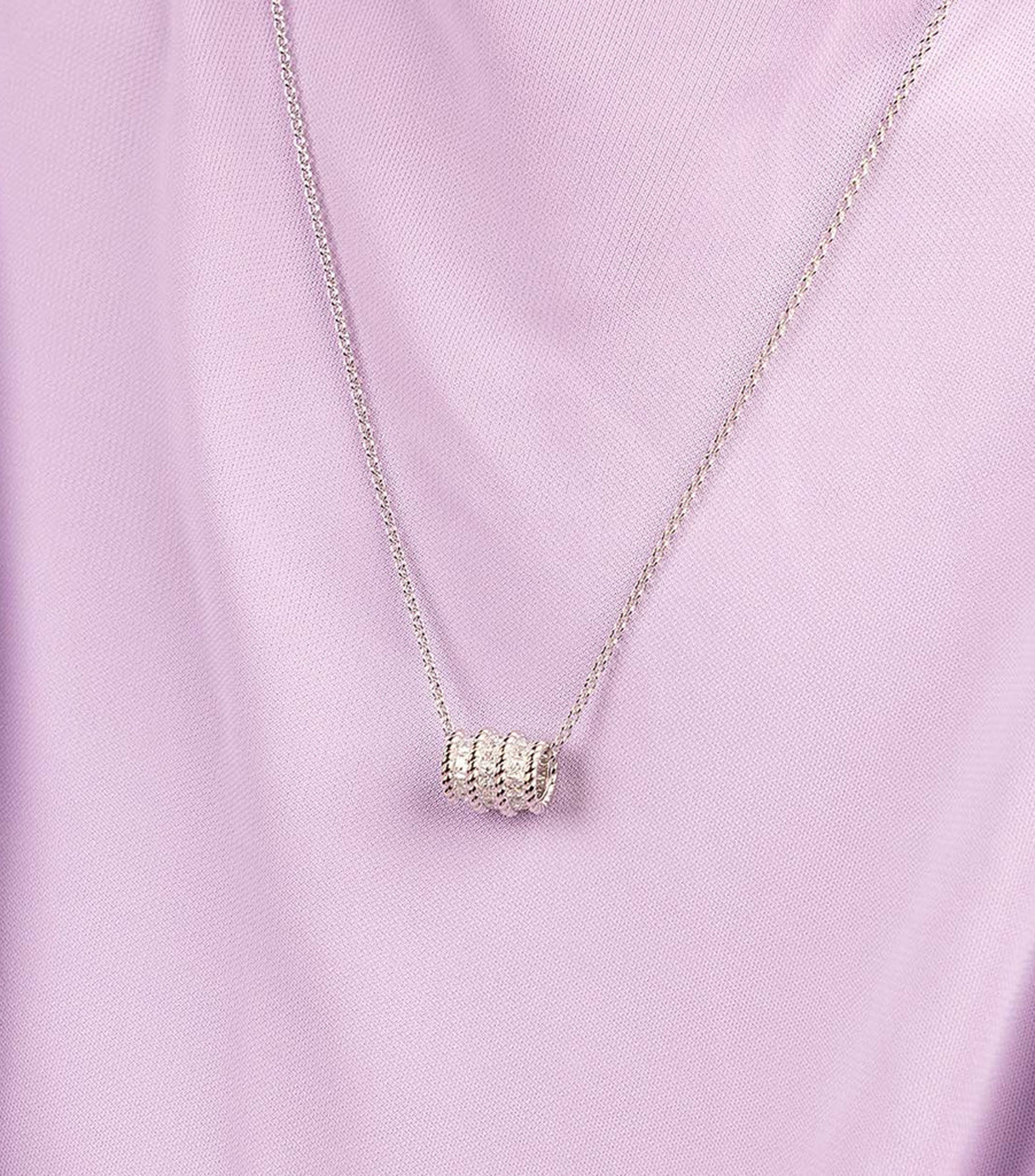 Collar en plata .925 con zirconia cúbica Printemps Mujer