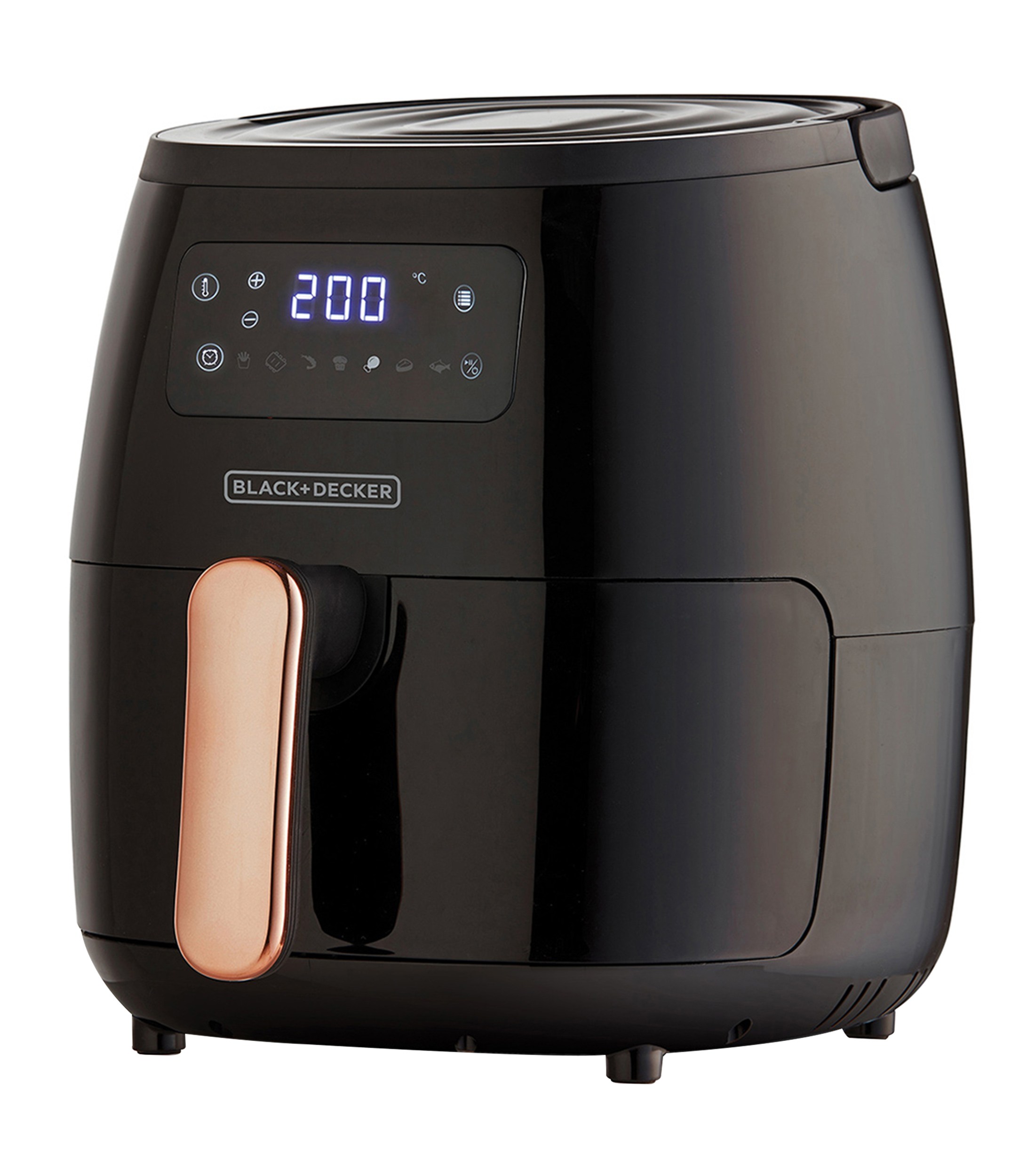 Black & Decker Freidora Olla Air Fryer Digital Extragrande negra El